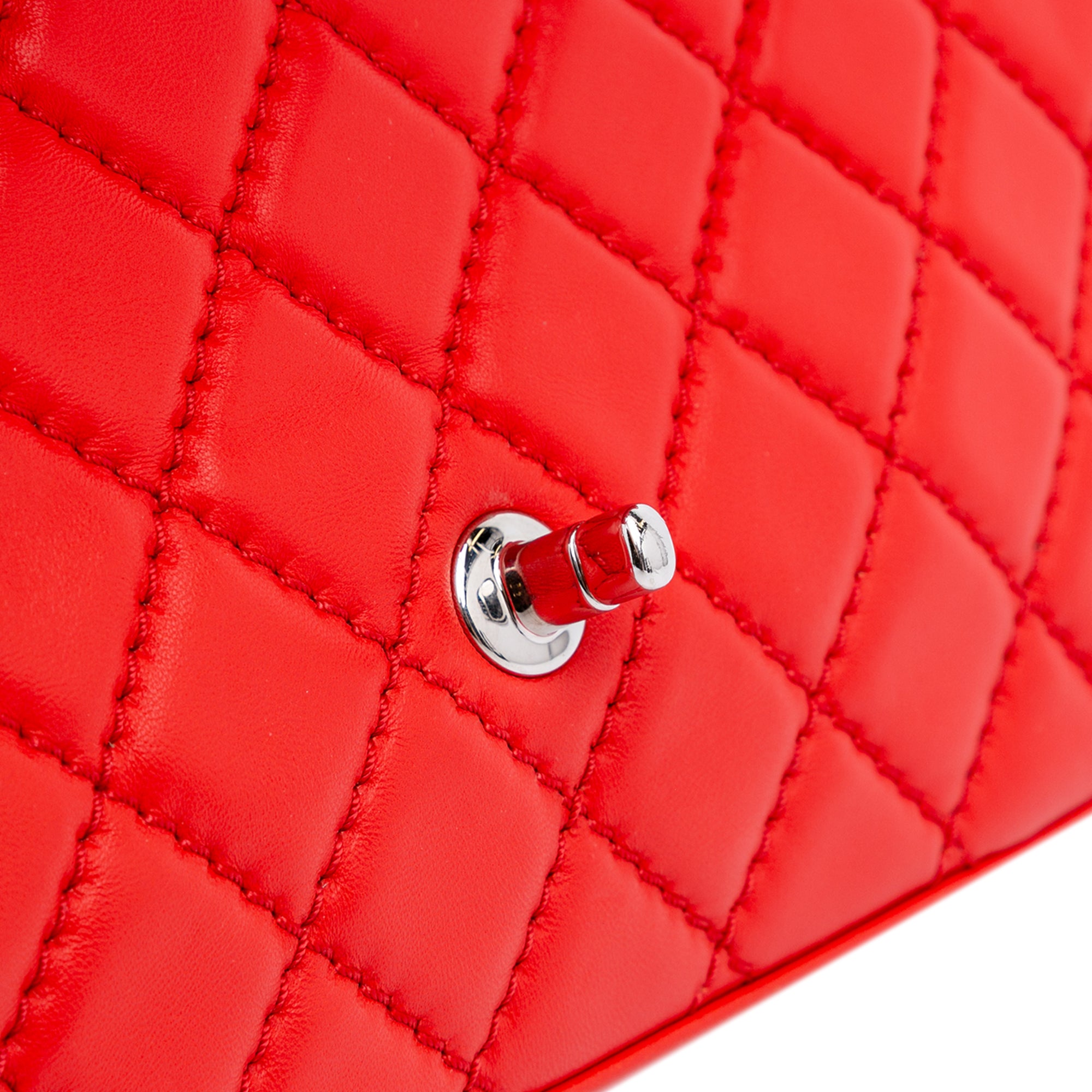 Chanel Jumbo Lambskin Easy Carry Flap Satchel - image 8
