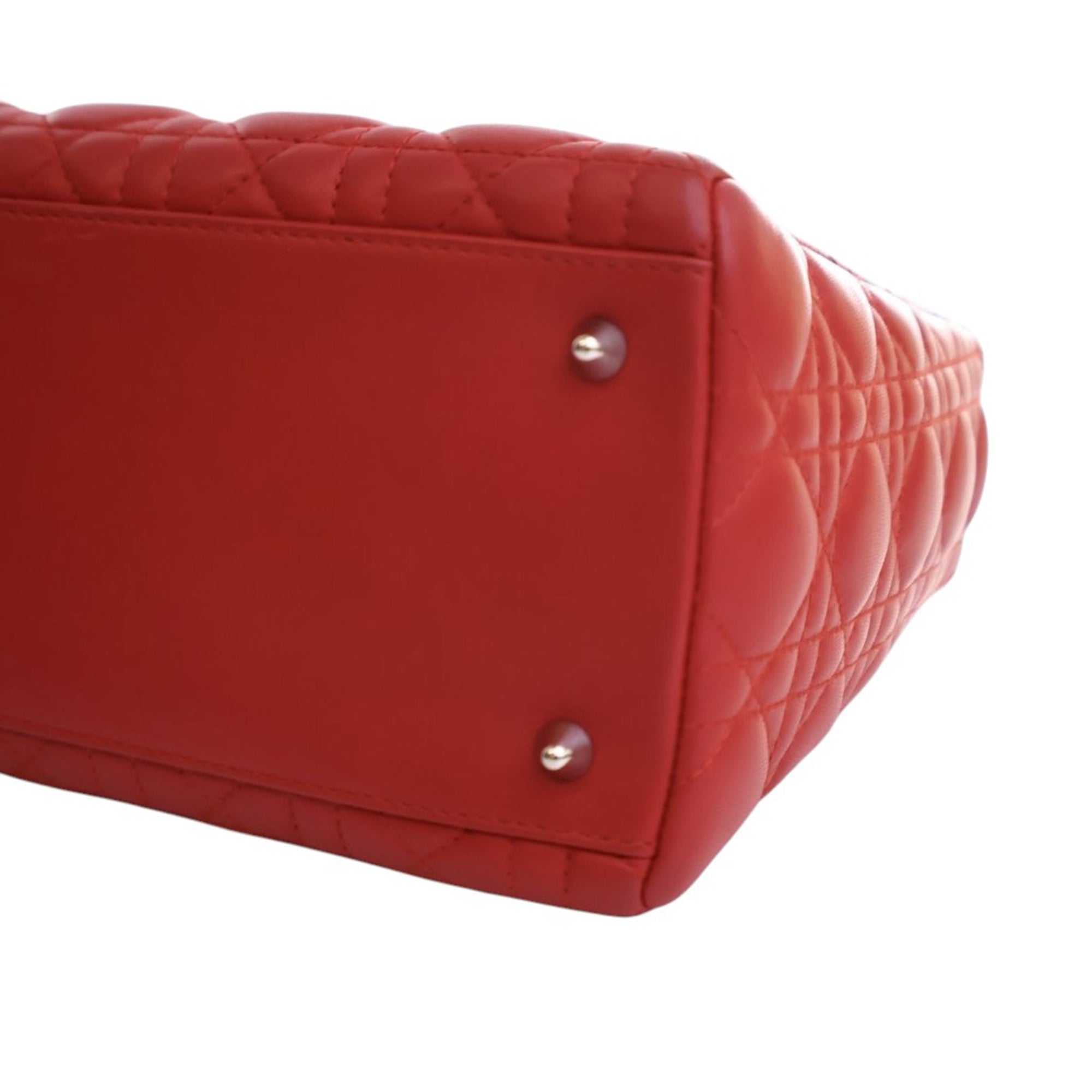 Dior Medium Lambskin Cannage Lady Dior - image 12