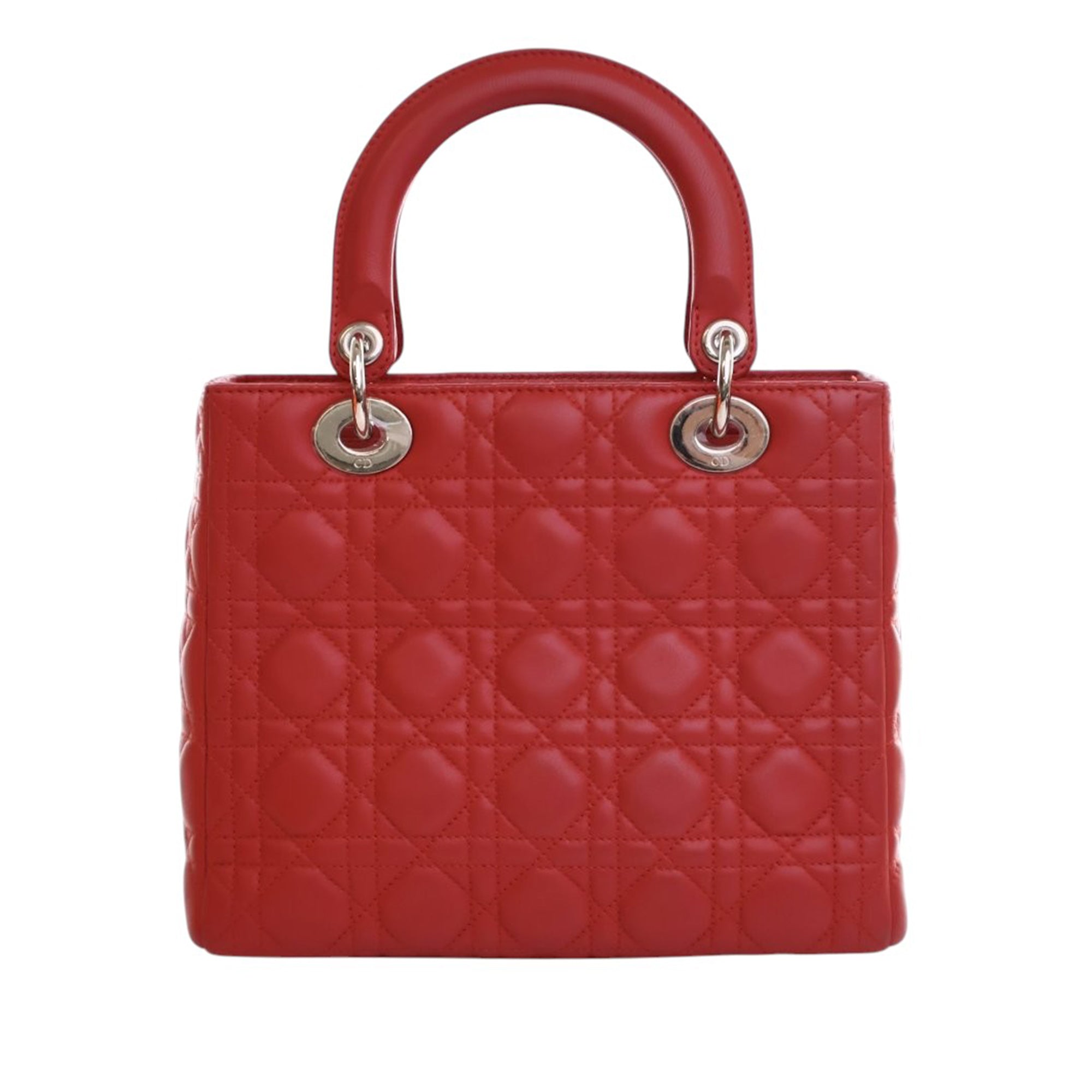 Dior Medium Lambskin Cannage Lady Dior - image 4