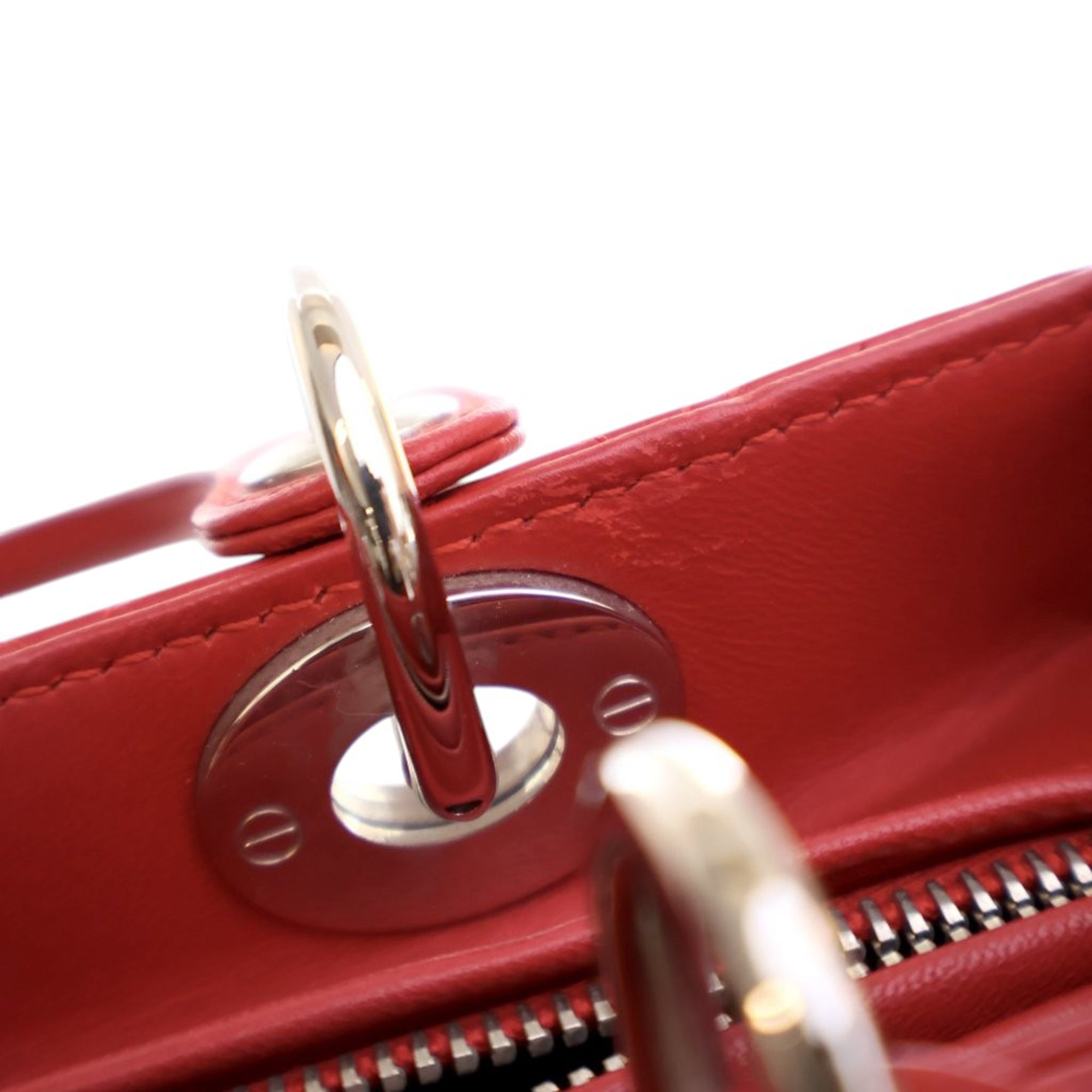 Dior Medium Lambskin Cannage Lady Dior - image 7