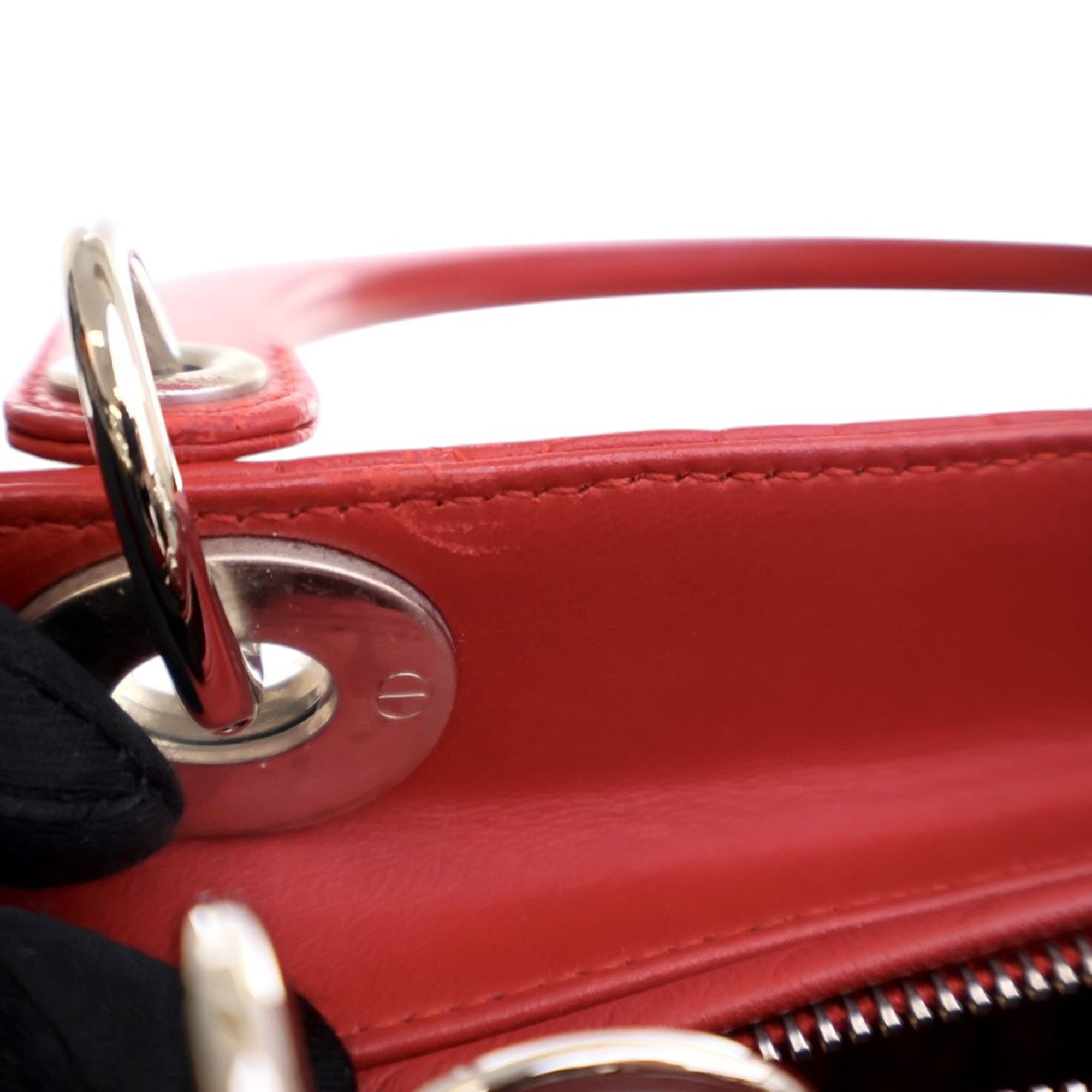 Dior Medium Lambskin Cannage Lady Dior - image 8