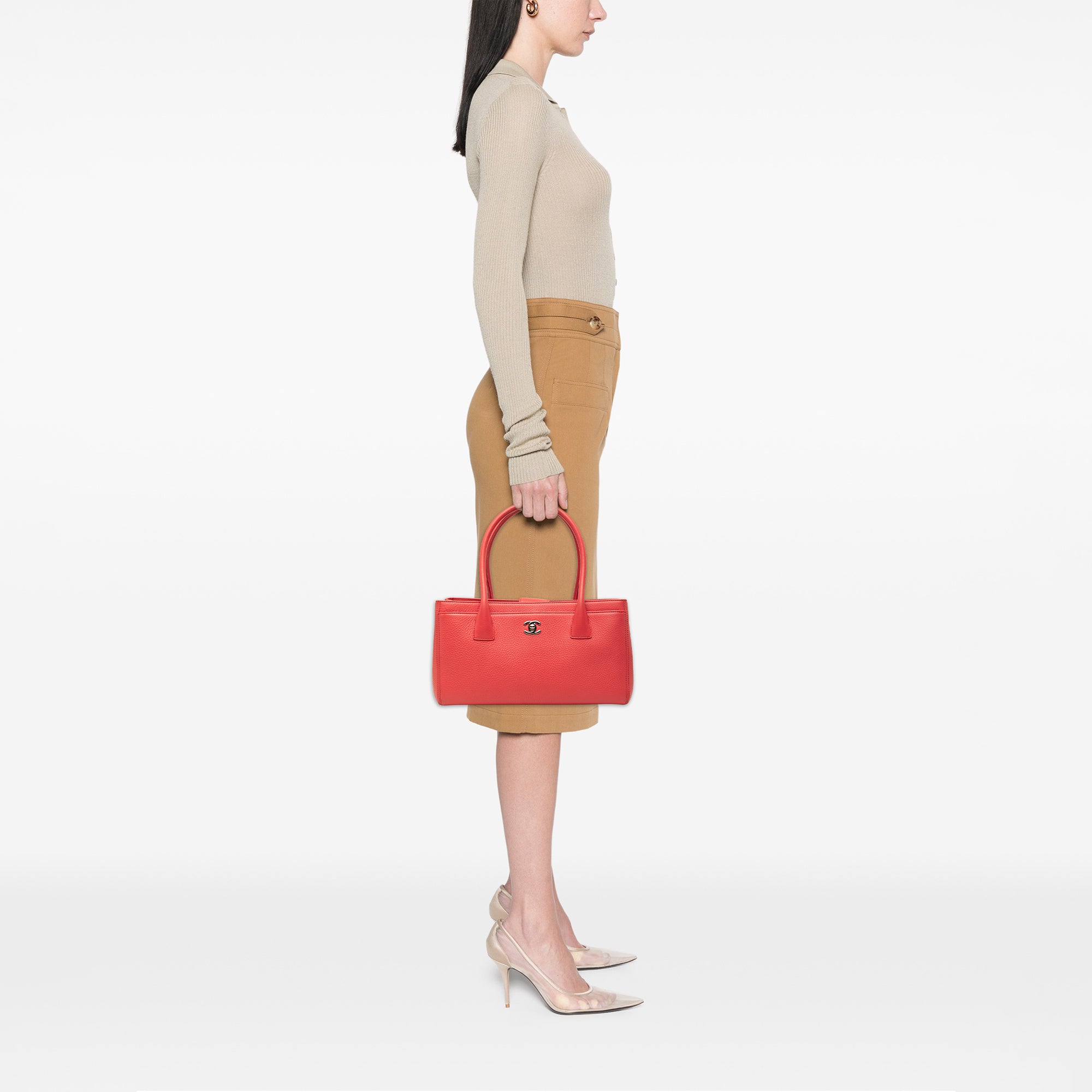Chanel Small Calfskin Executive Cerf Tote - image 6