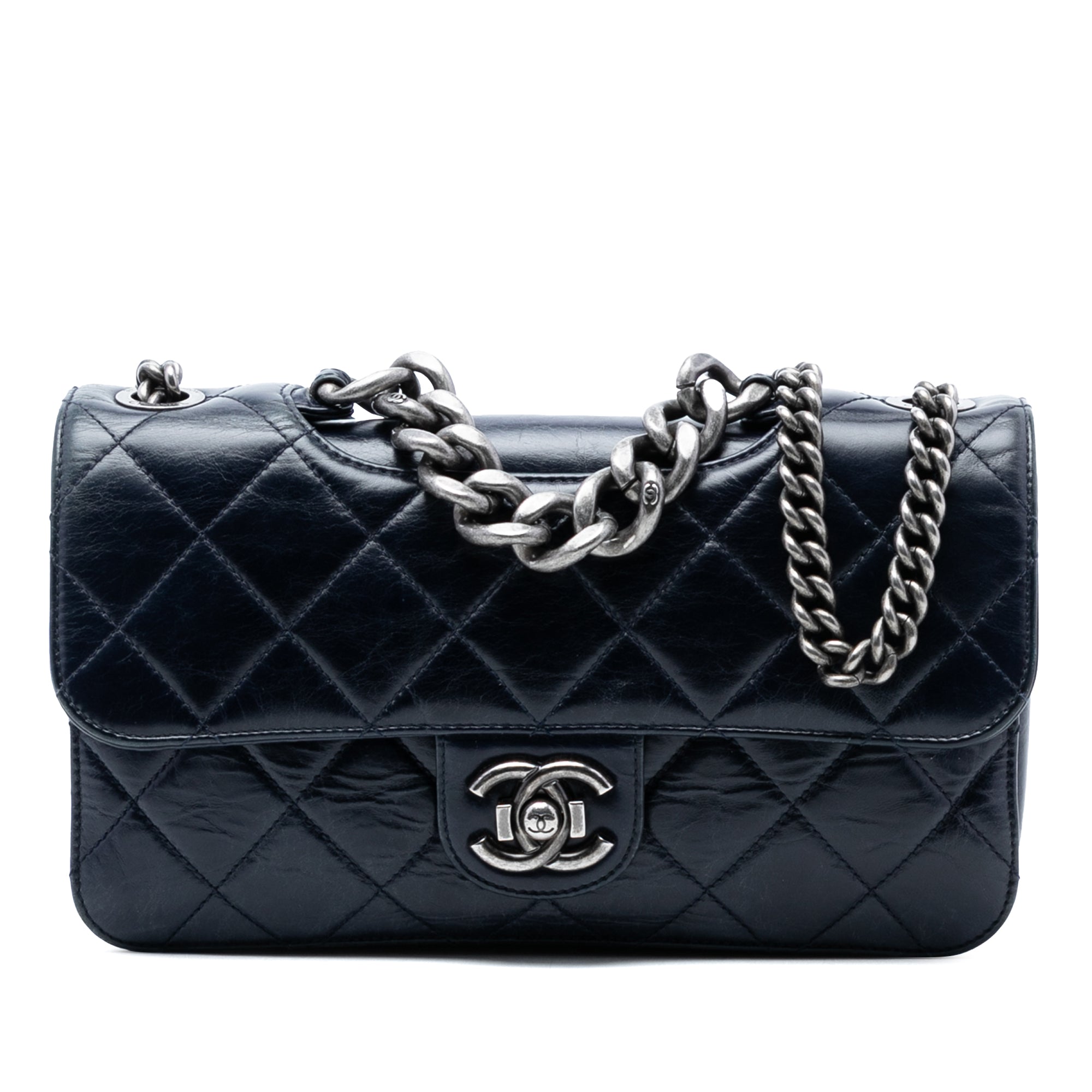 Chanel Medium Quilted Glazed Calfskin Perfect Edge Flap - image 1