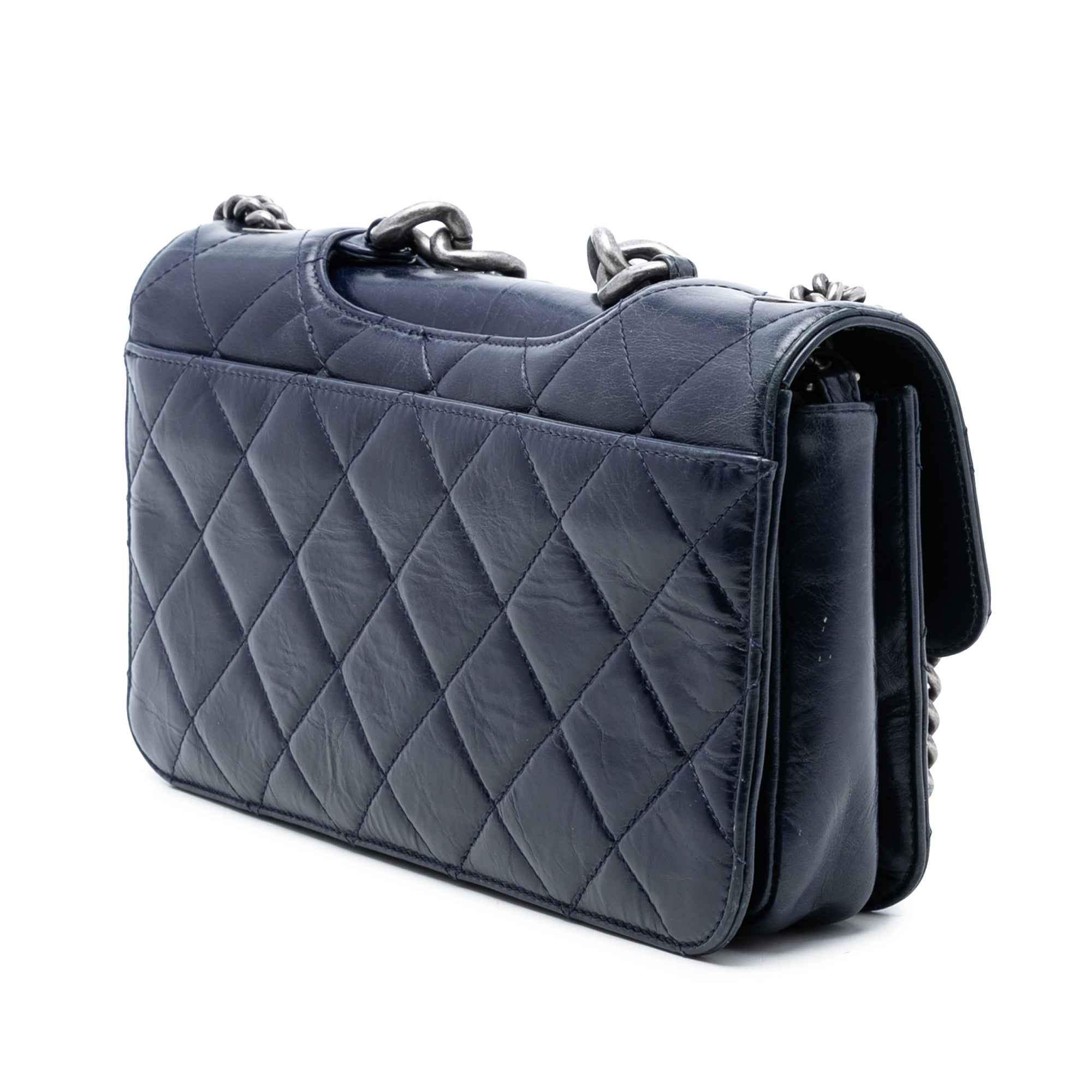 Chanel Medium Quilted Glazed Calfskin Perfect Edge Flap - image 2