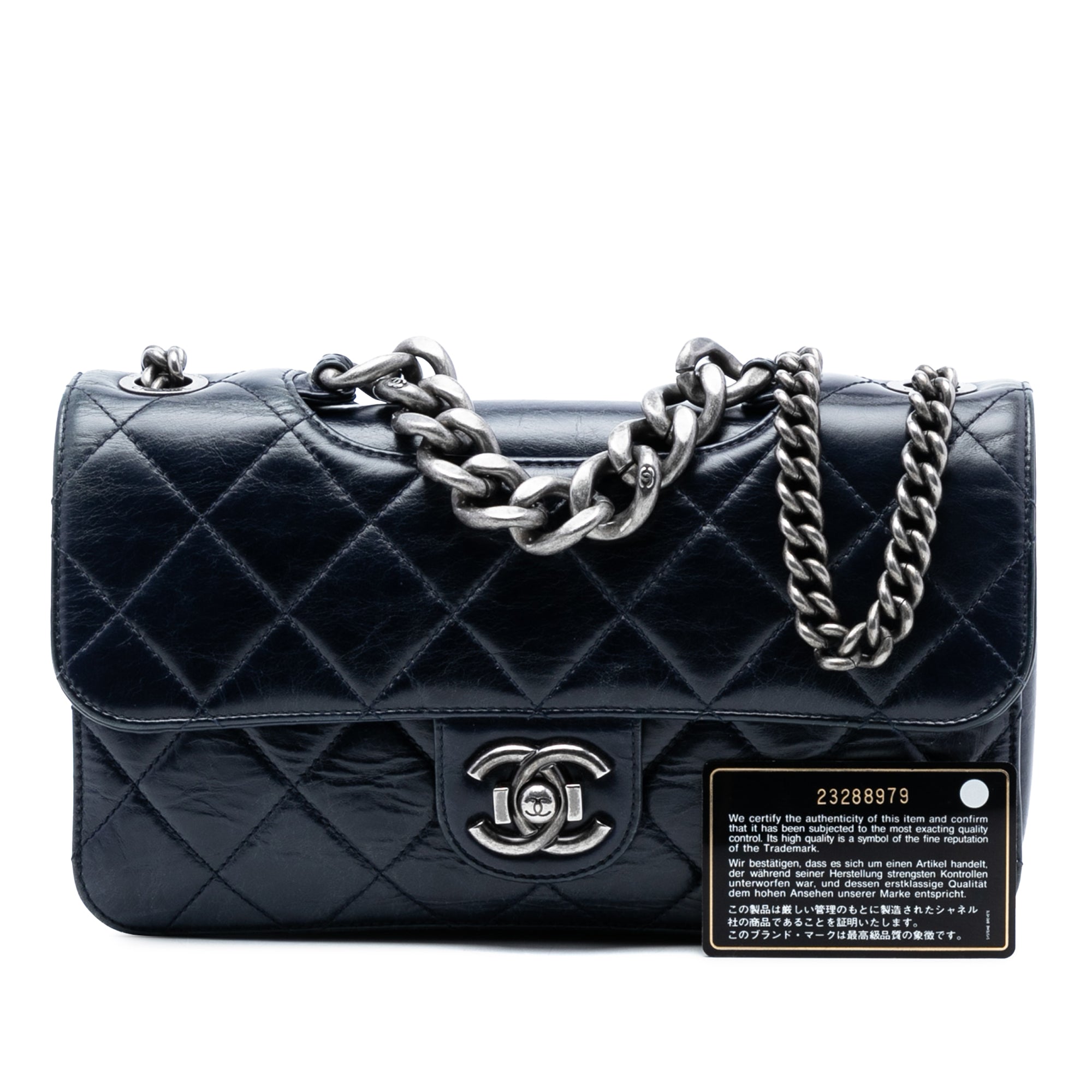Chanel Medium Quilted Glazed Calfskin Perfect Edge Flap - image 8