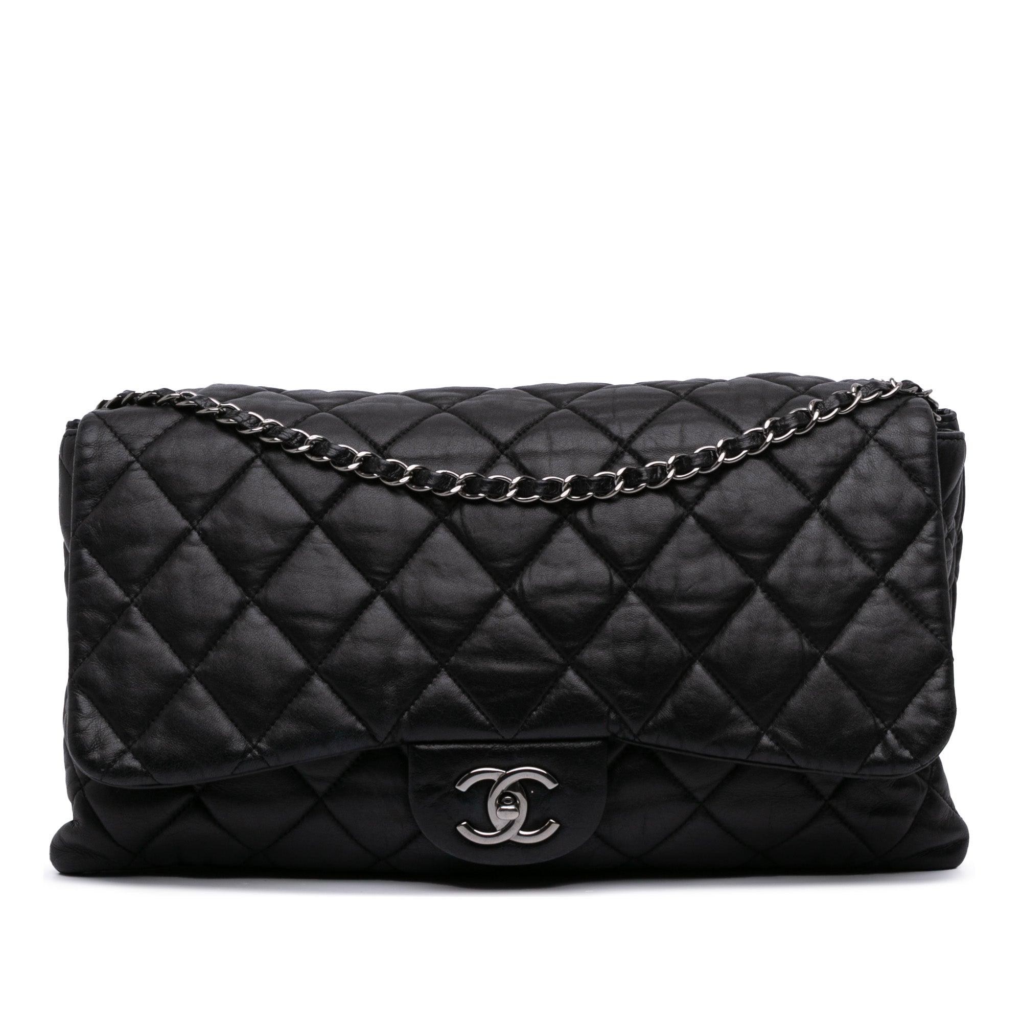 Chanel Maxi Quilted Lambskin 3 Flap - image 1