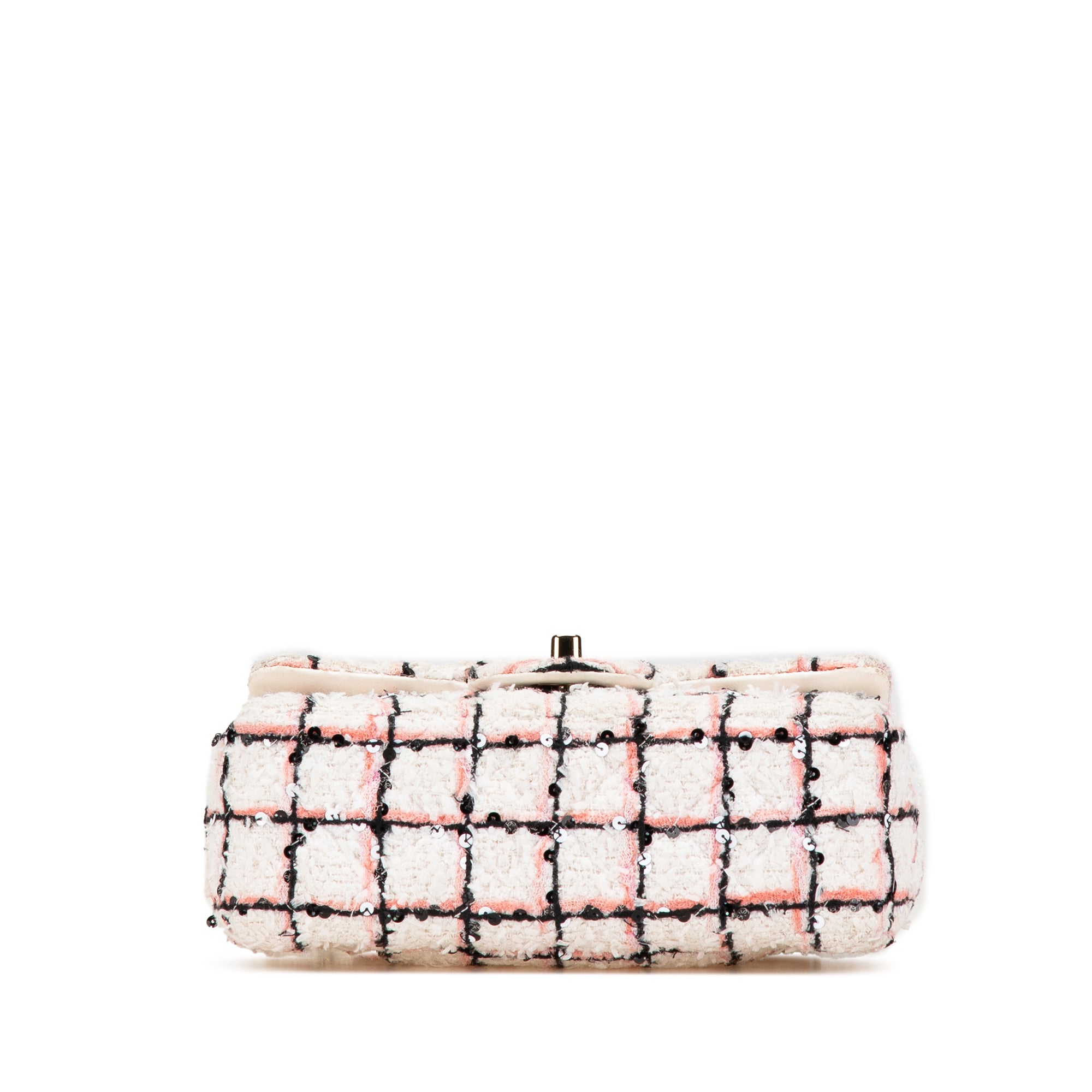 Chanel Mini Rectangular Tweed Sequin Single Flap - image 3