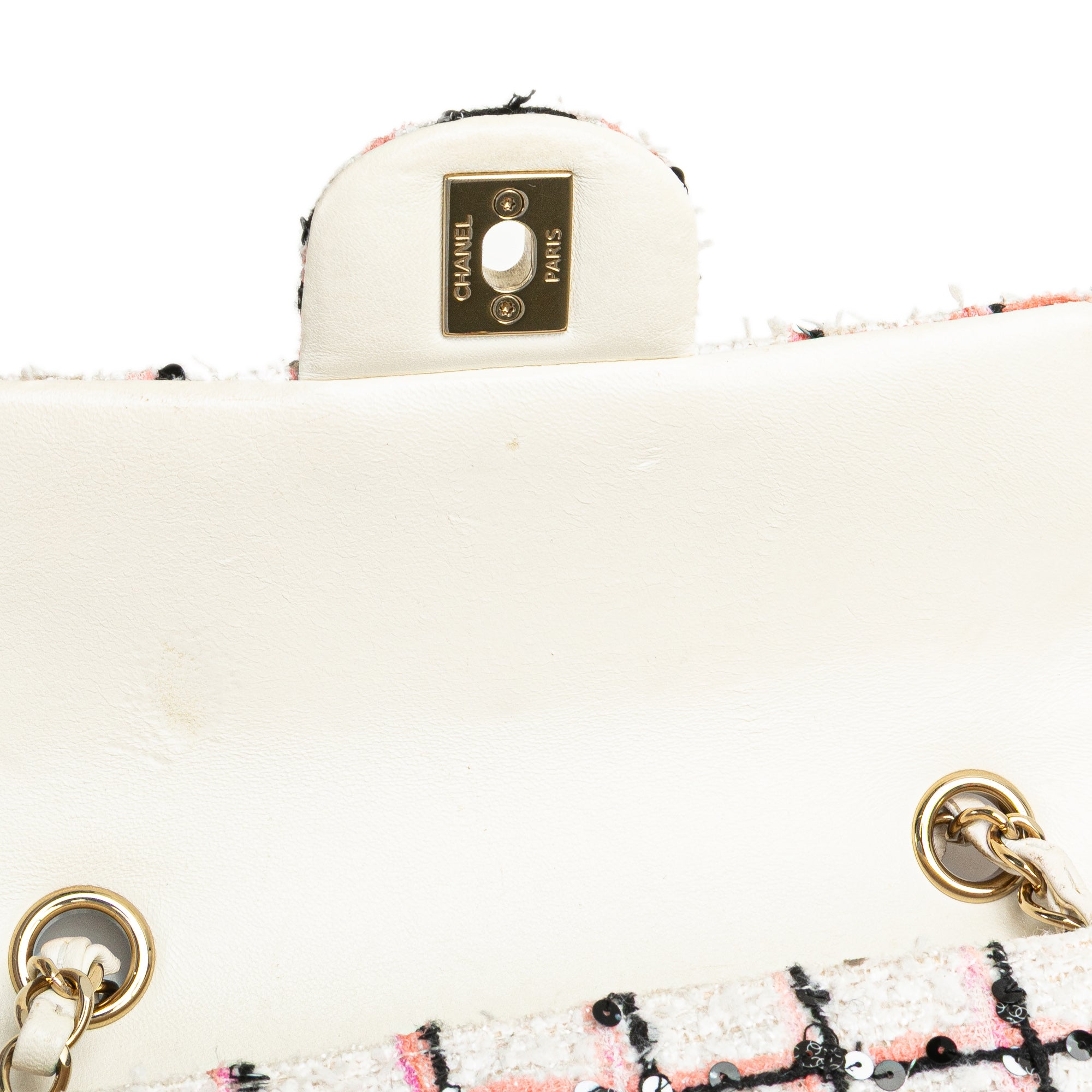 Chanel Mini Rectangular Tweed Sequin Single Flap - image 7