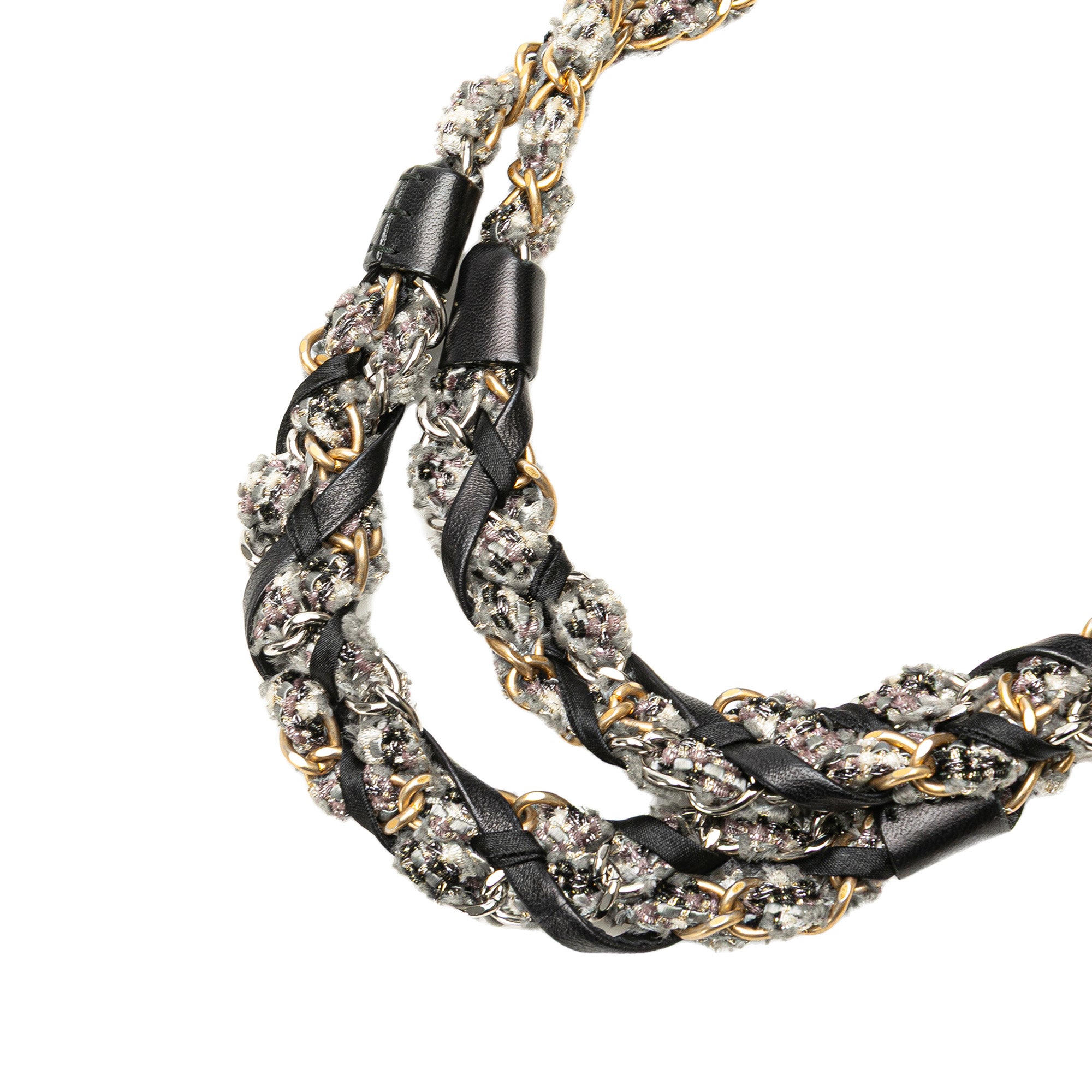 Chanel CC Quilted Lambskin Tweedy Bowler Bag - image 10