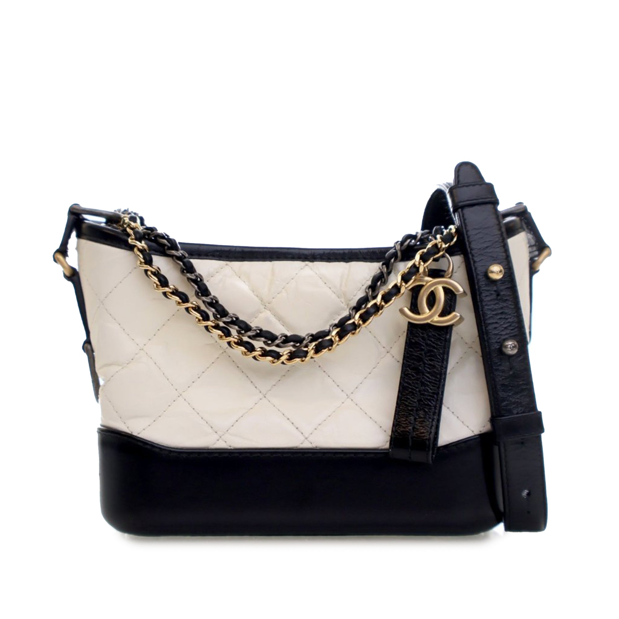 Chanel Small Bicolor Aged Calfskin Gabrielle Crossbody - image 1