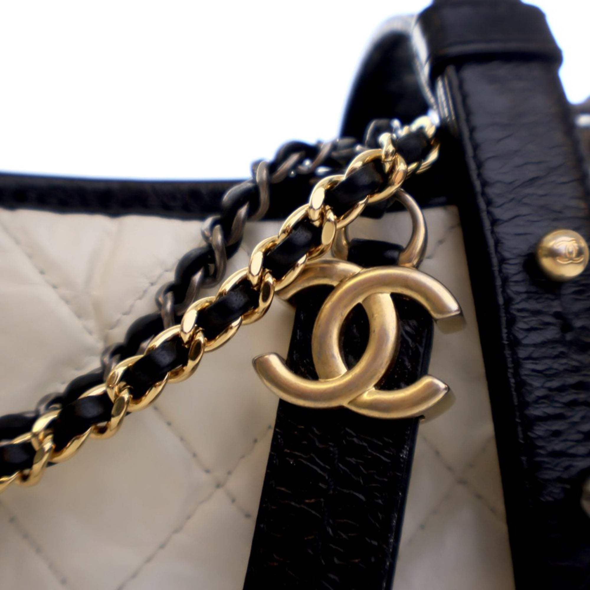 Chanel Small Bicolor Aged Calfskin Gabrielle Crossbody - image 11