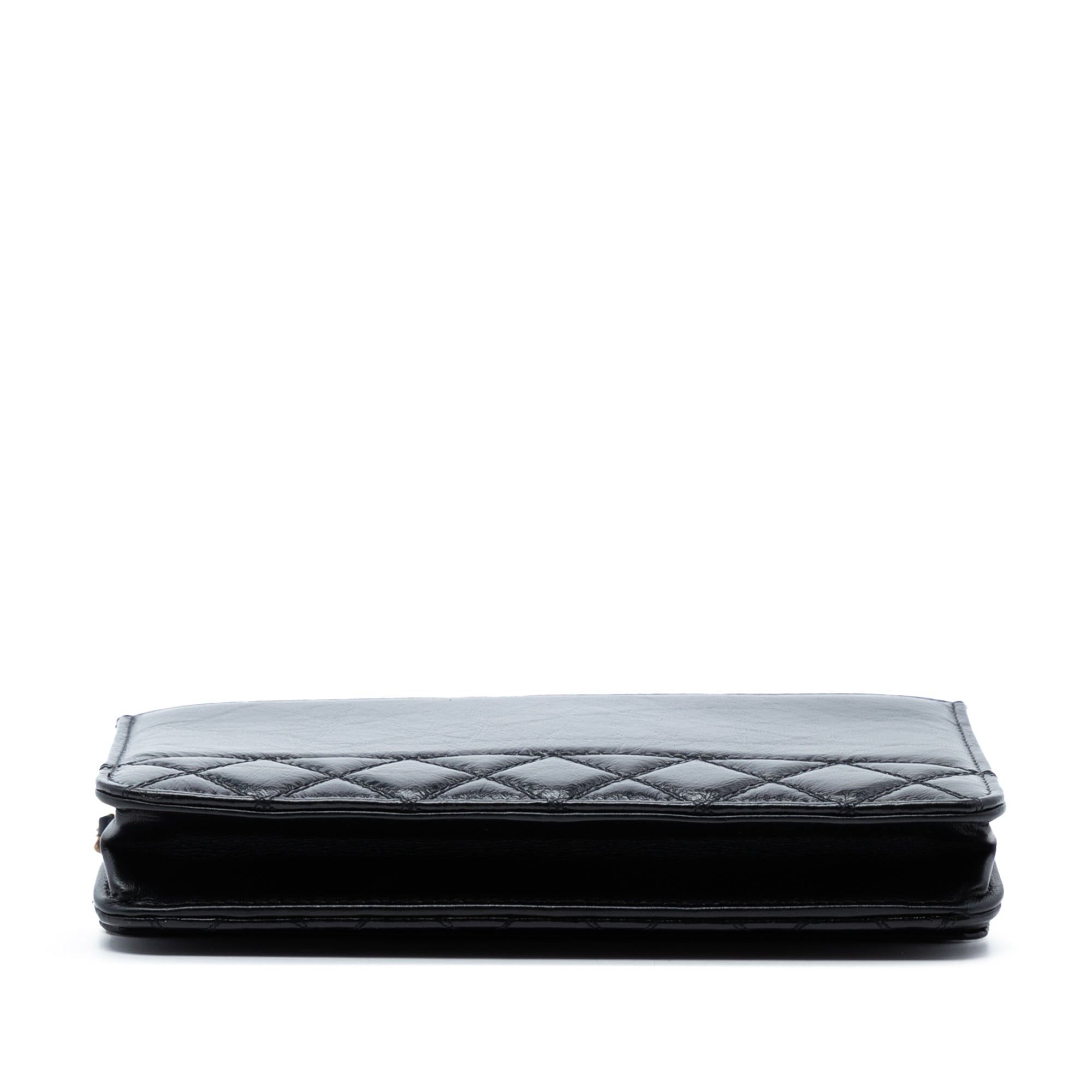 Chanel CC Shiny Aged Calfskin Wallet On Chain - image 3