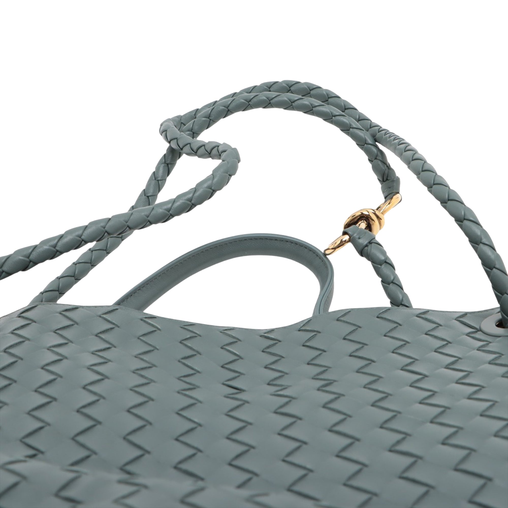 Bottega Veneta Large Lambskin Intrecciato Andiamo Satchel - image 10