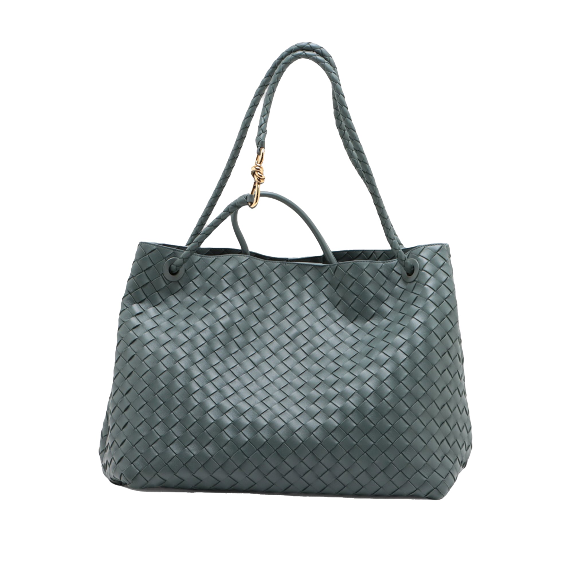Bottega Veneta Large Lambskin Intrecciato Andiamo Satchel - image 2