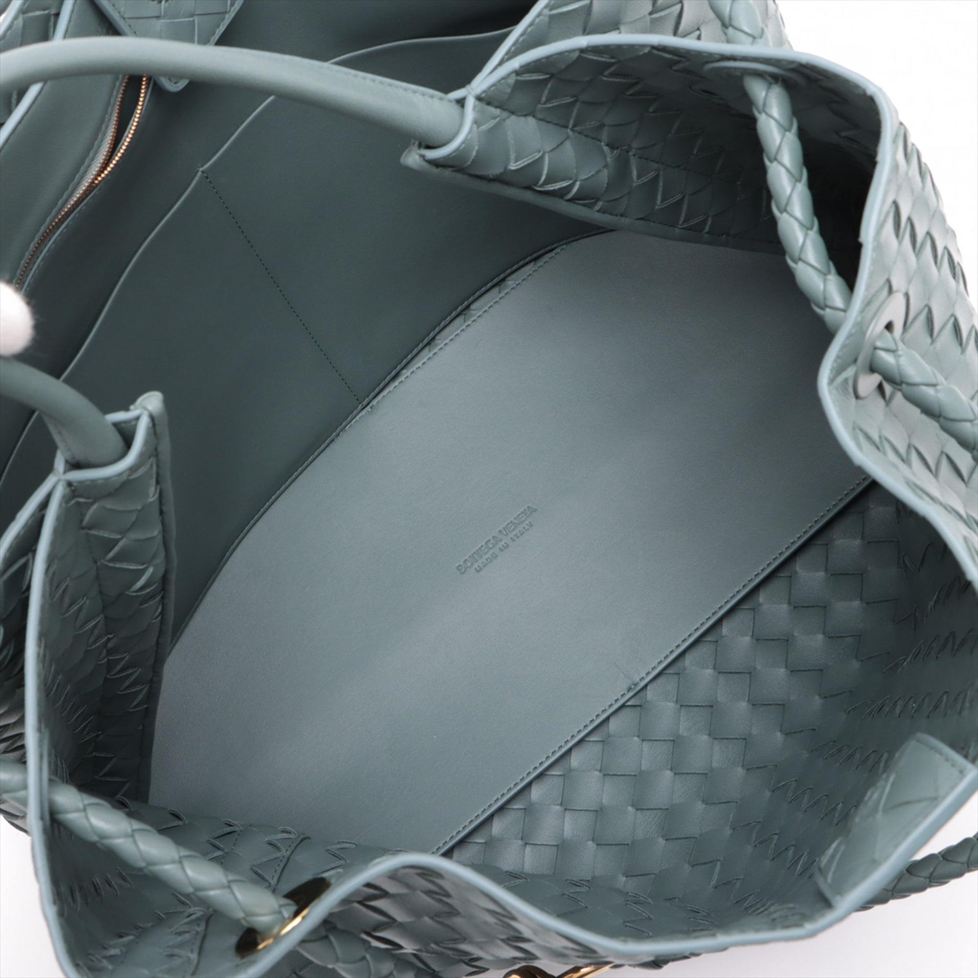 Bottega Veneta Large Lambskin Intrecciato Andiamo Satchel - image 3