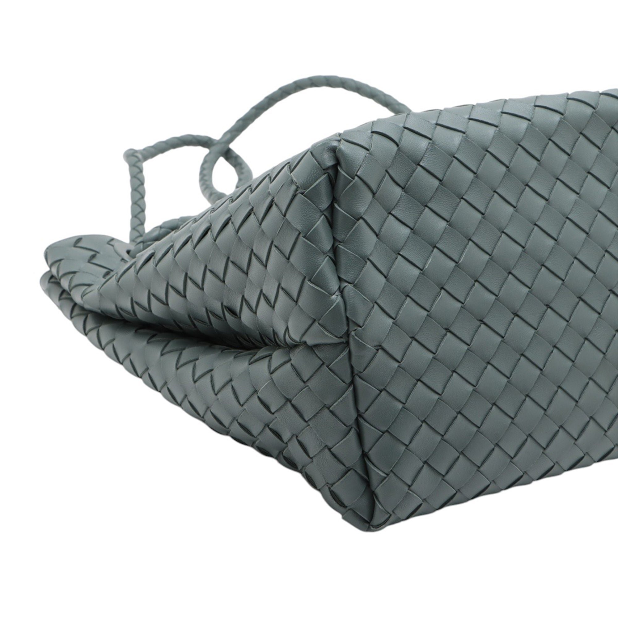Bottega Veneta Large Lambskin Intrecciato Andiamo Satchel - image 6