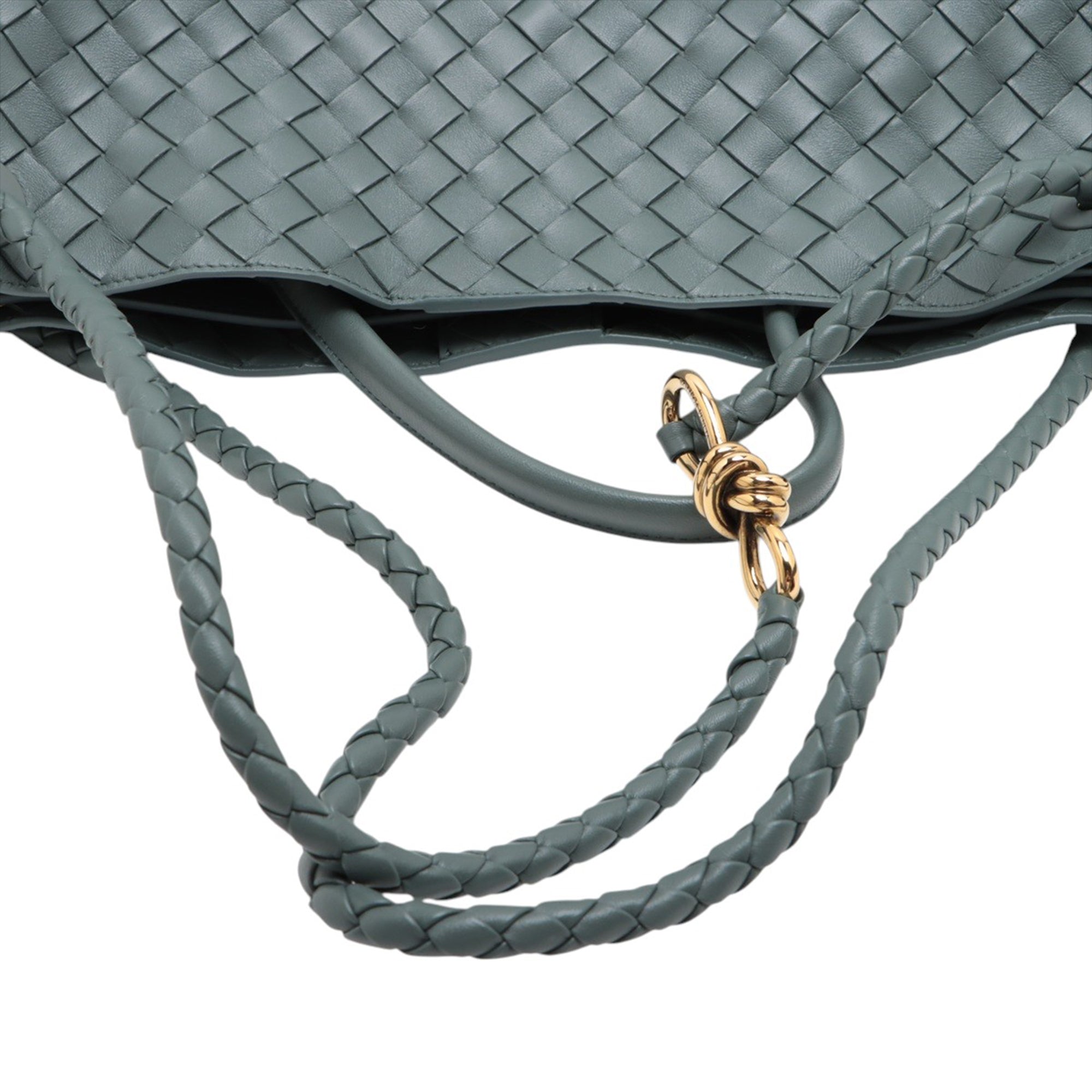 Bottega Veneta Large Lambskin Intrecciato Andiamo Satchel - image 9
