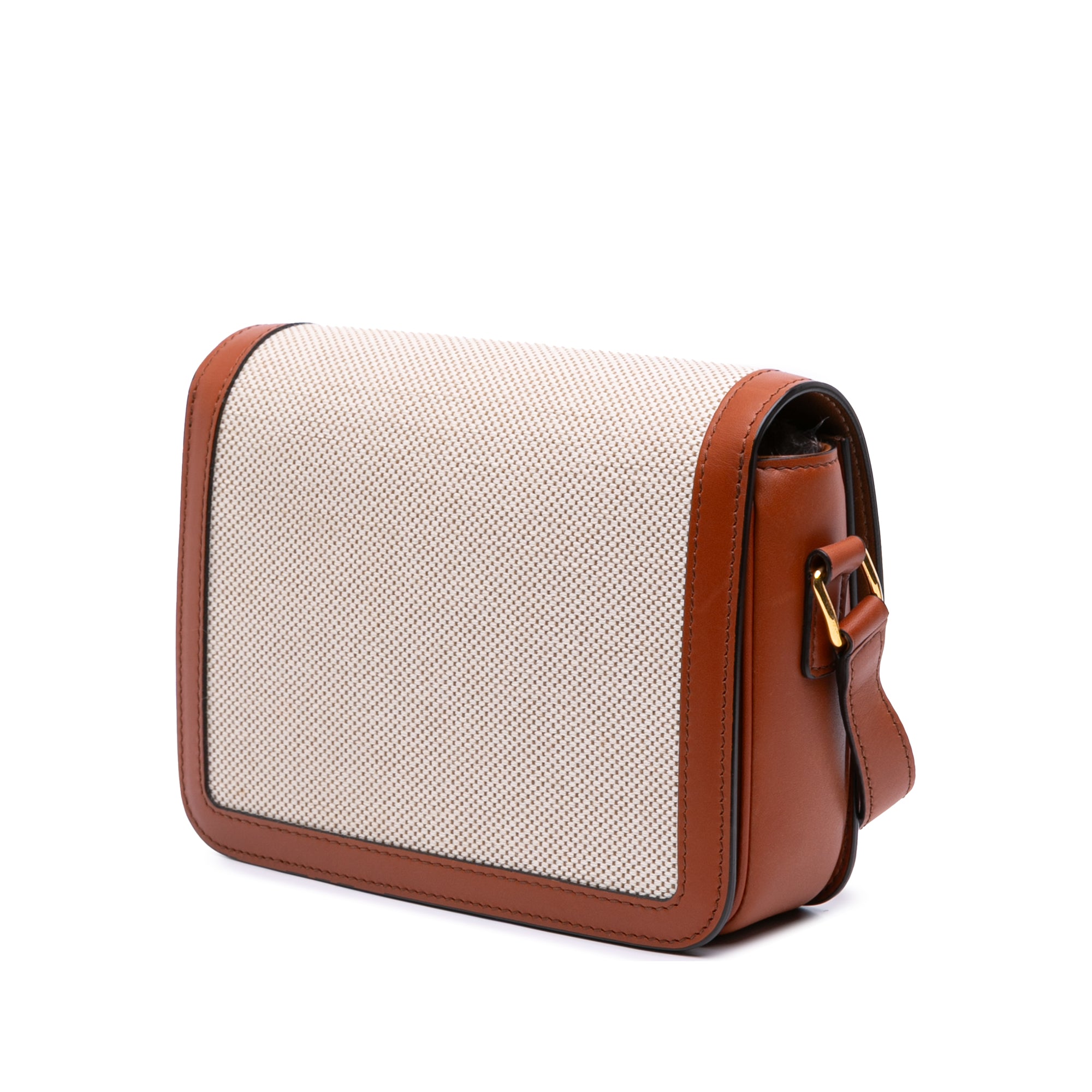 Celine Teen Canvas and Calfskin Triomphe Crossbody - image 2