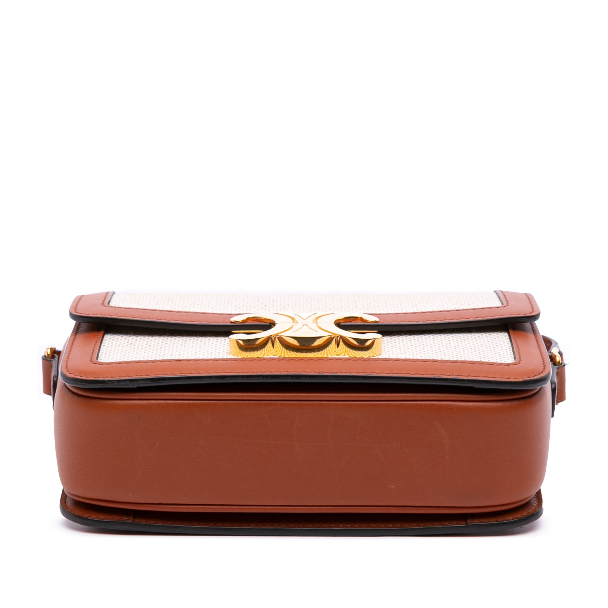 Celine Teen Canvas and Calfskin Triomphe Crossbody - image 3