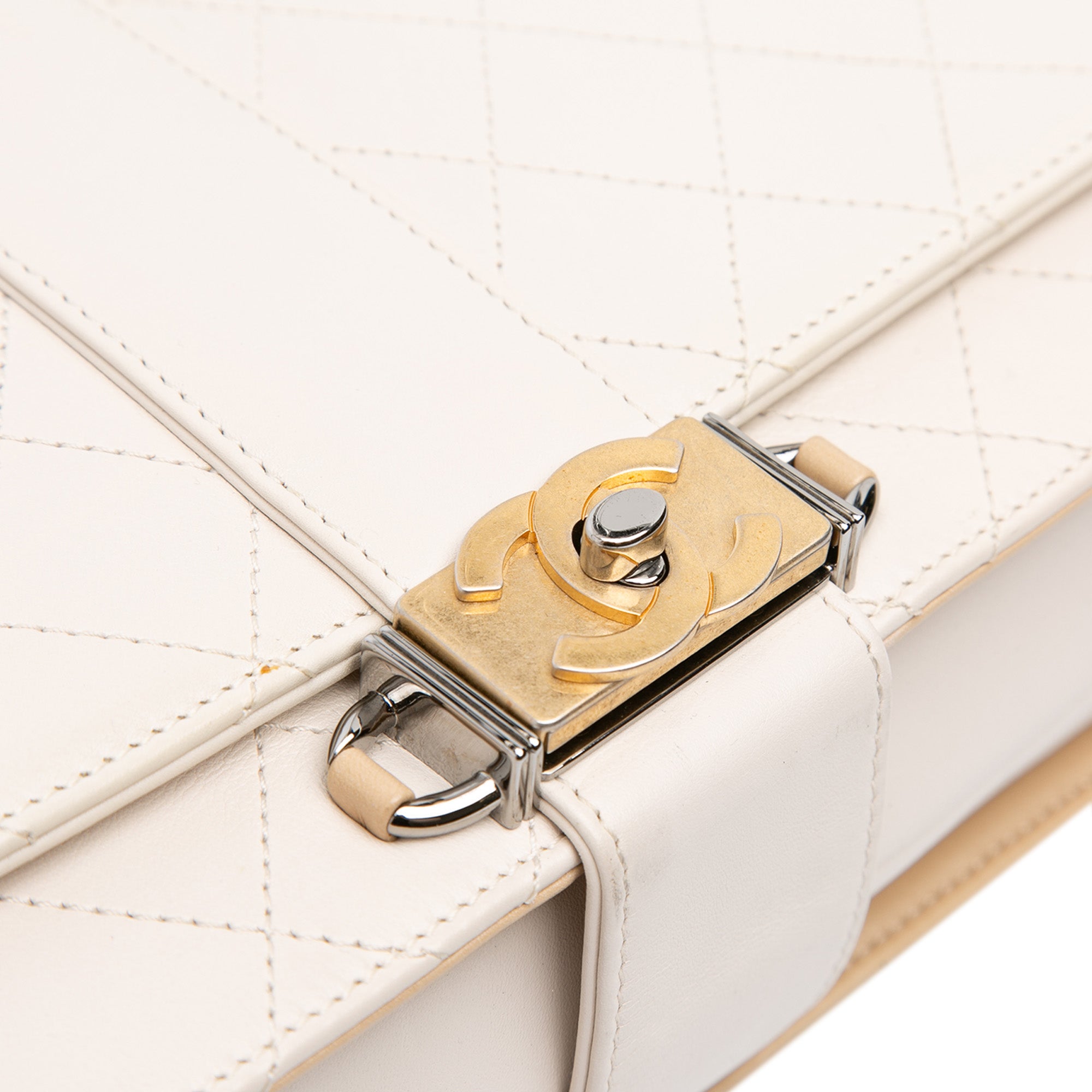 Chanel CC Stitched Calfskin Chain Flap - image 7