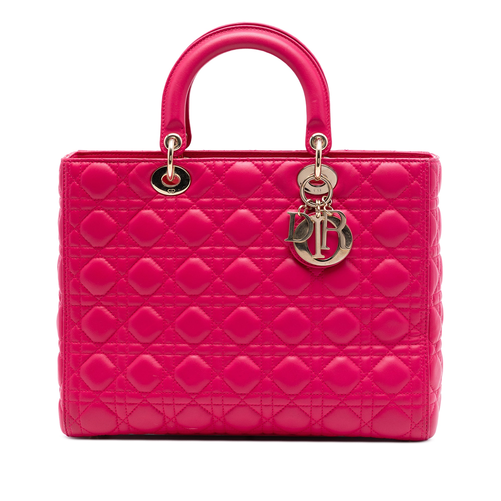 Dior Large Lambskin Cannage Lady Dior - image 1