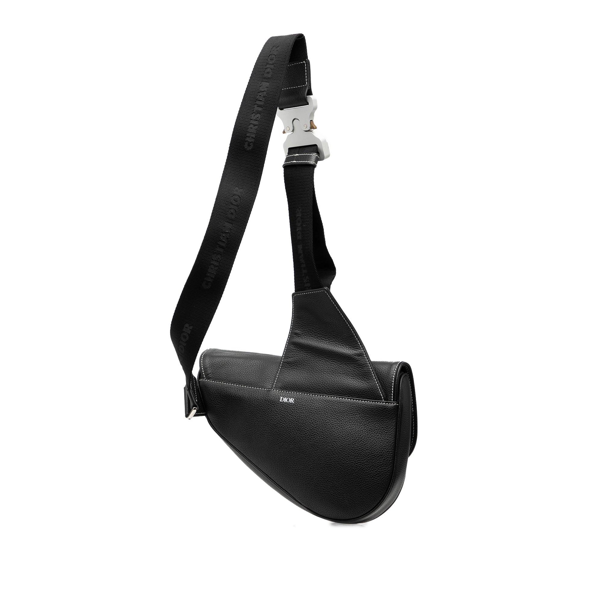 Dior Alex Foxton Grained Calfskin Saddle Bag - image 2