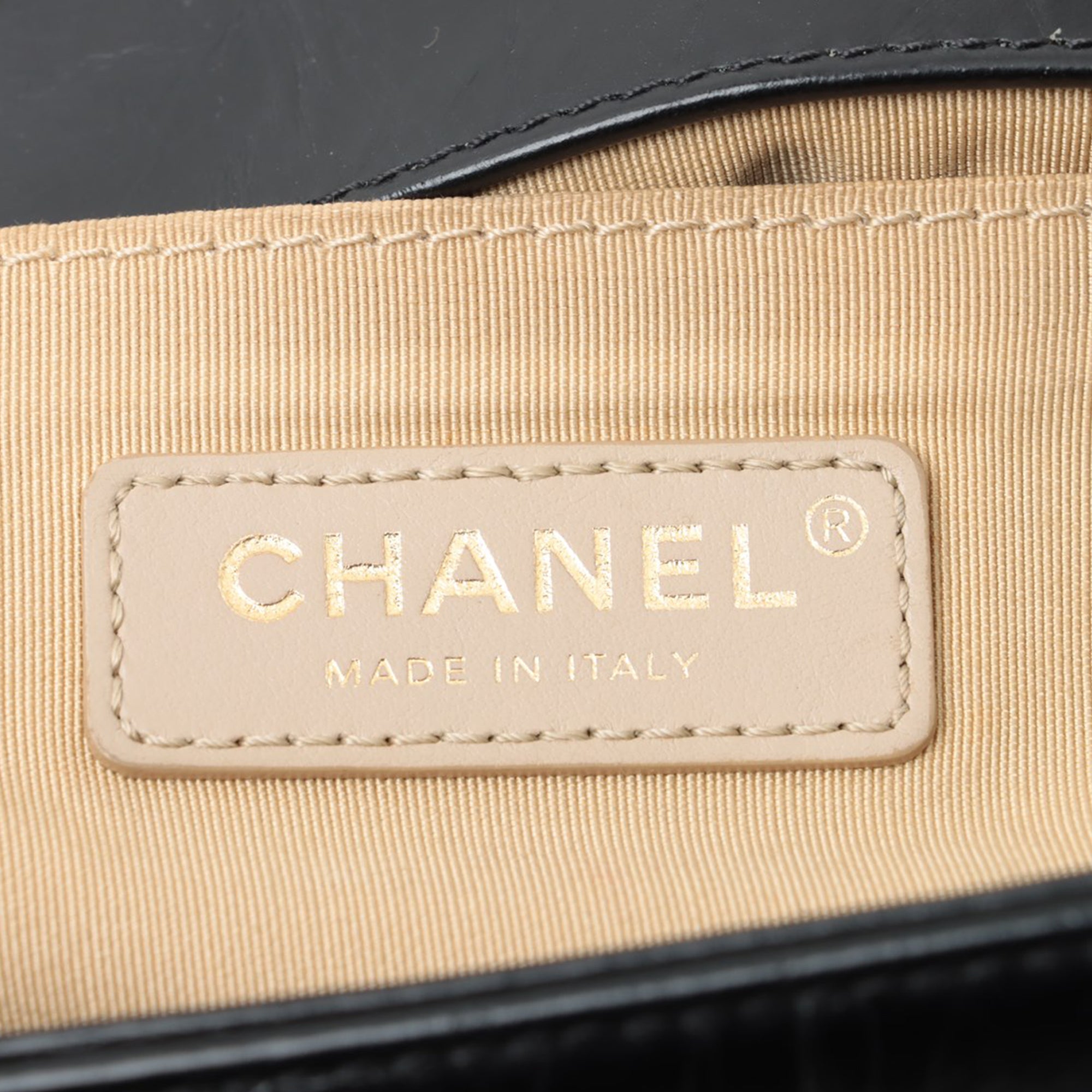 Chanel Old Medium Chevron Crumpled Calfskin Embellished Boy Flap - image 6
