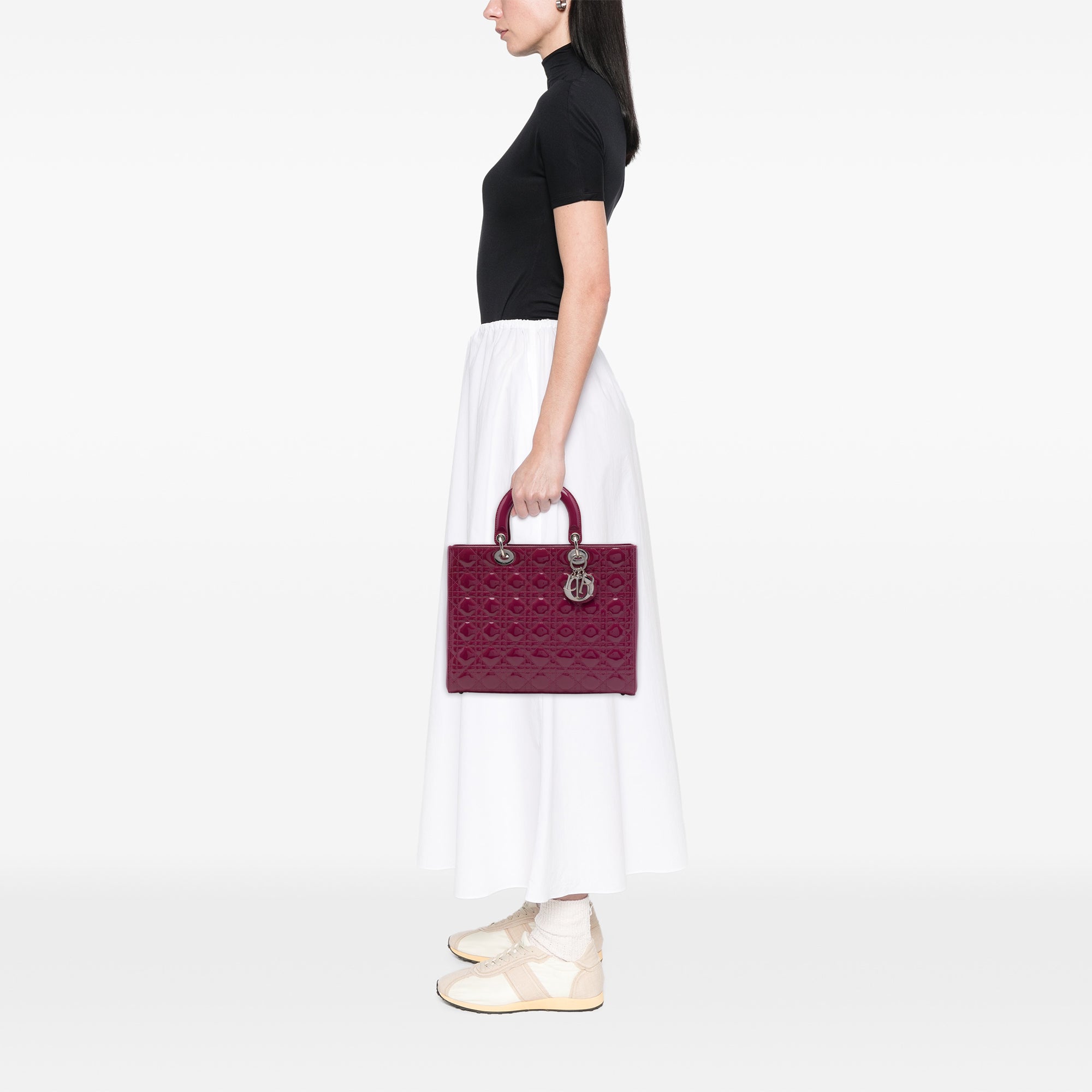 Dior Large Patent Cannage Lady Dior - image 6
