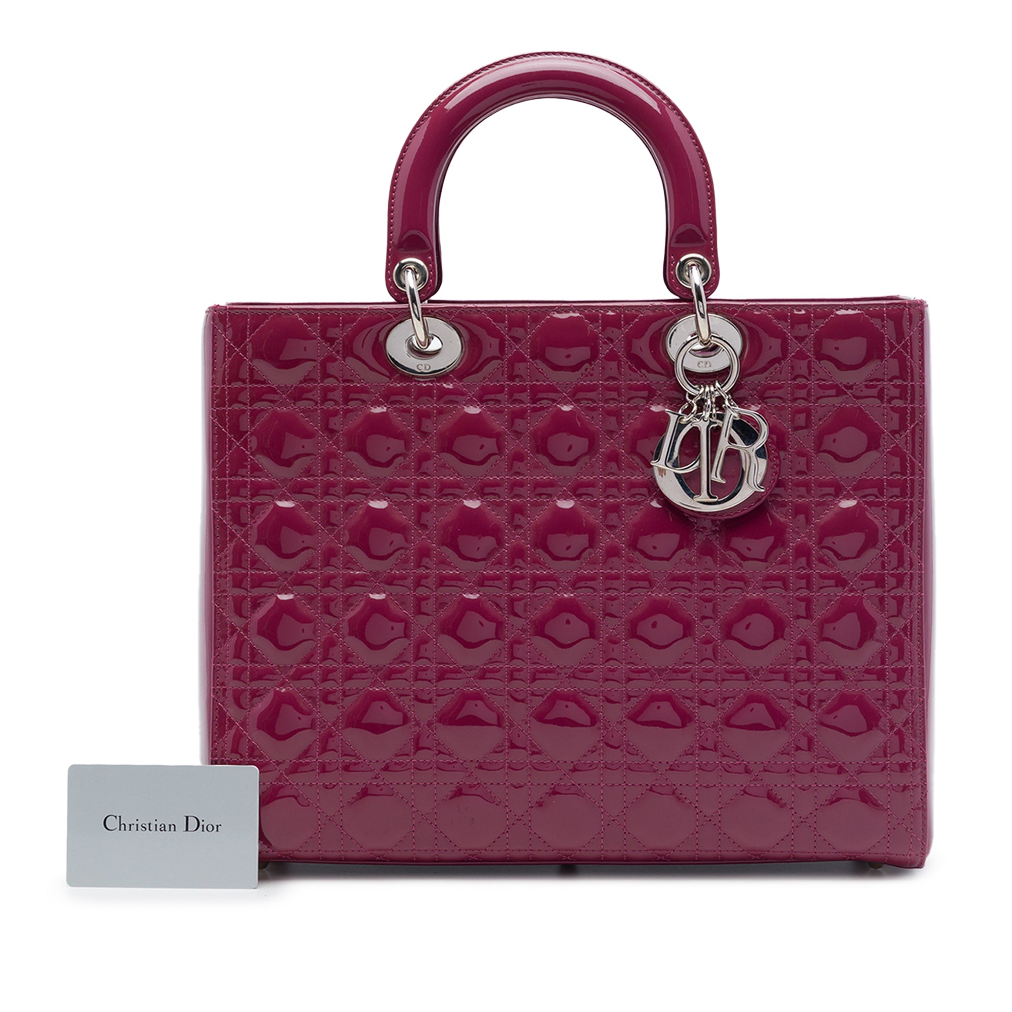 Dior Large Patent Cannage Lady Dior - image 7