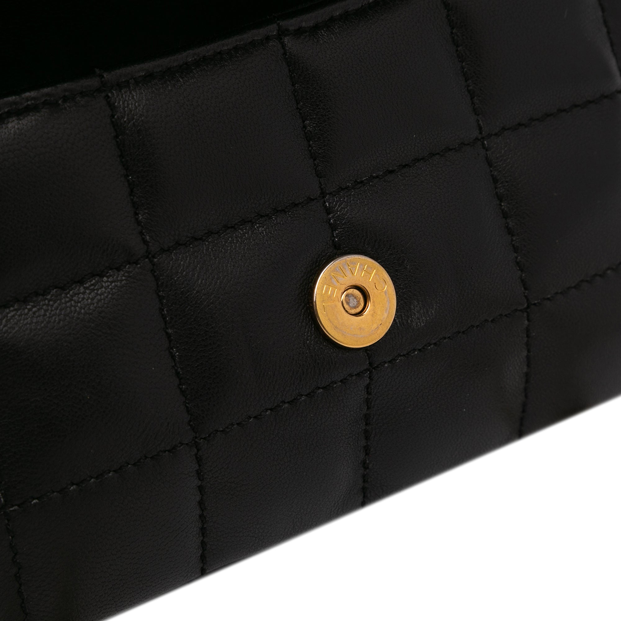 Chanel Extra Mini Camellia Choco Bar Lambskin Flap - image 8