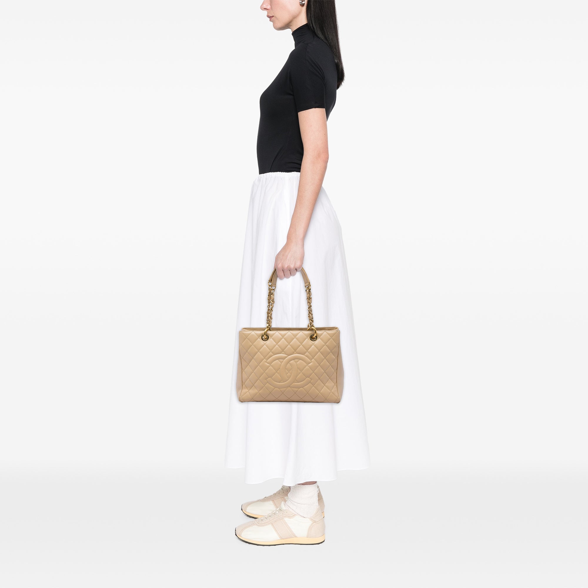 Chanel Caviar Grand Shopping Tote - image 6