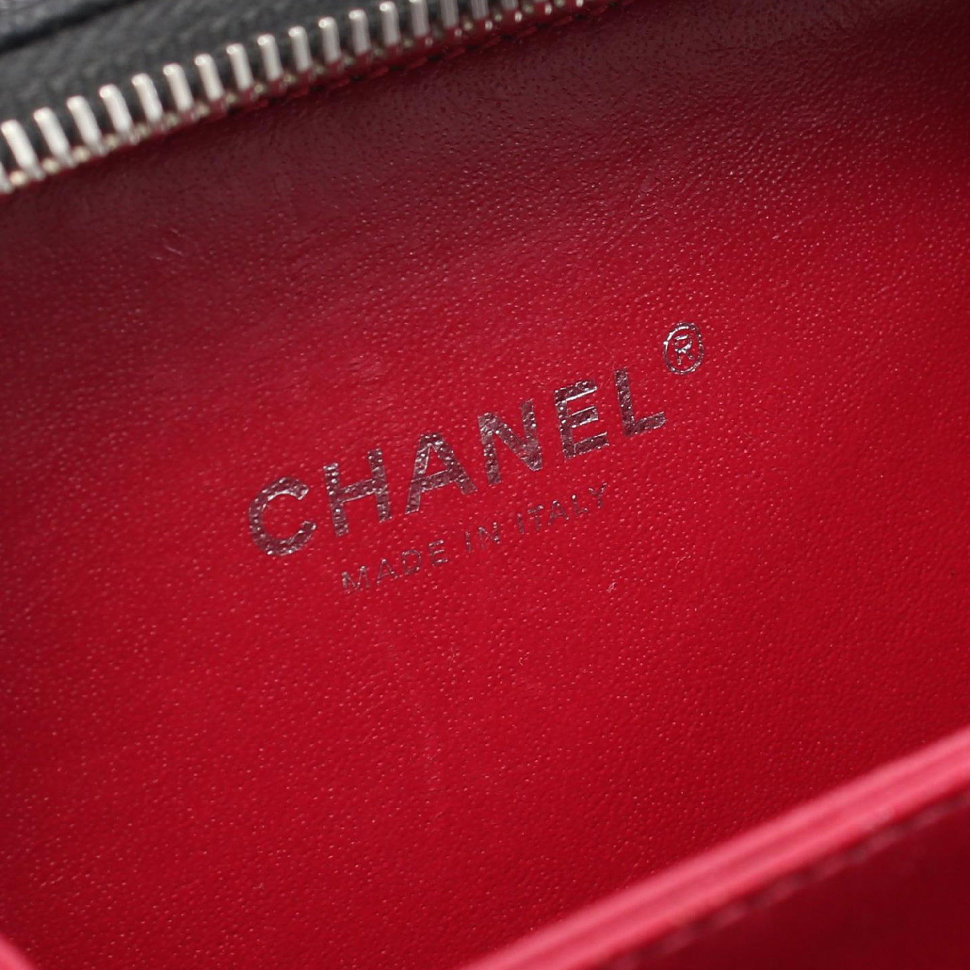 Chanel Small Caviar Striped CC Filigree Vanity Case - image 4