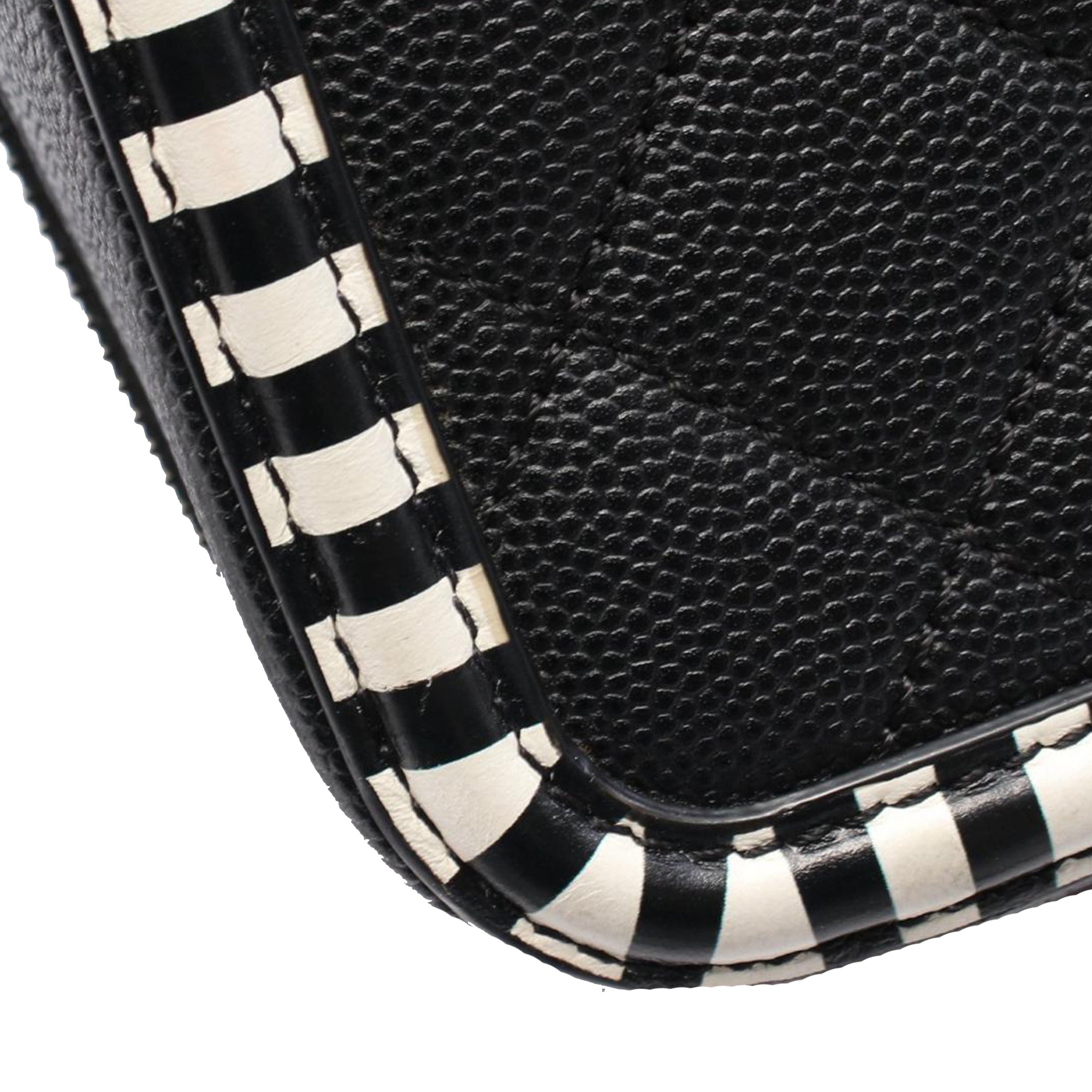 Chanel Small Caviar Striped CC Filigree Vanity Case - image 9