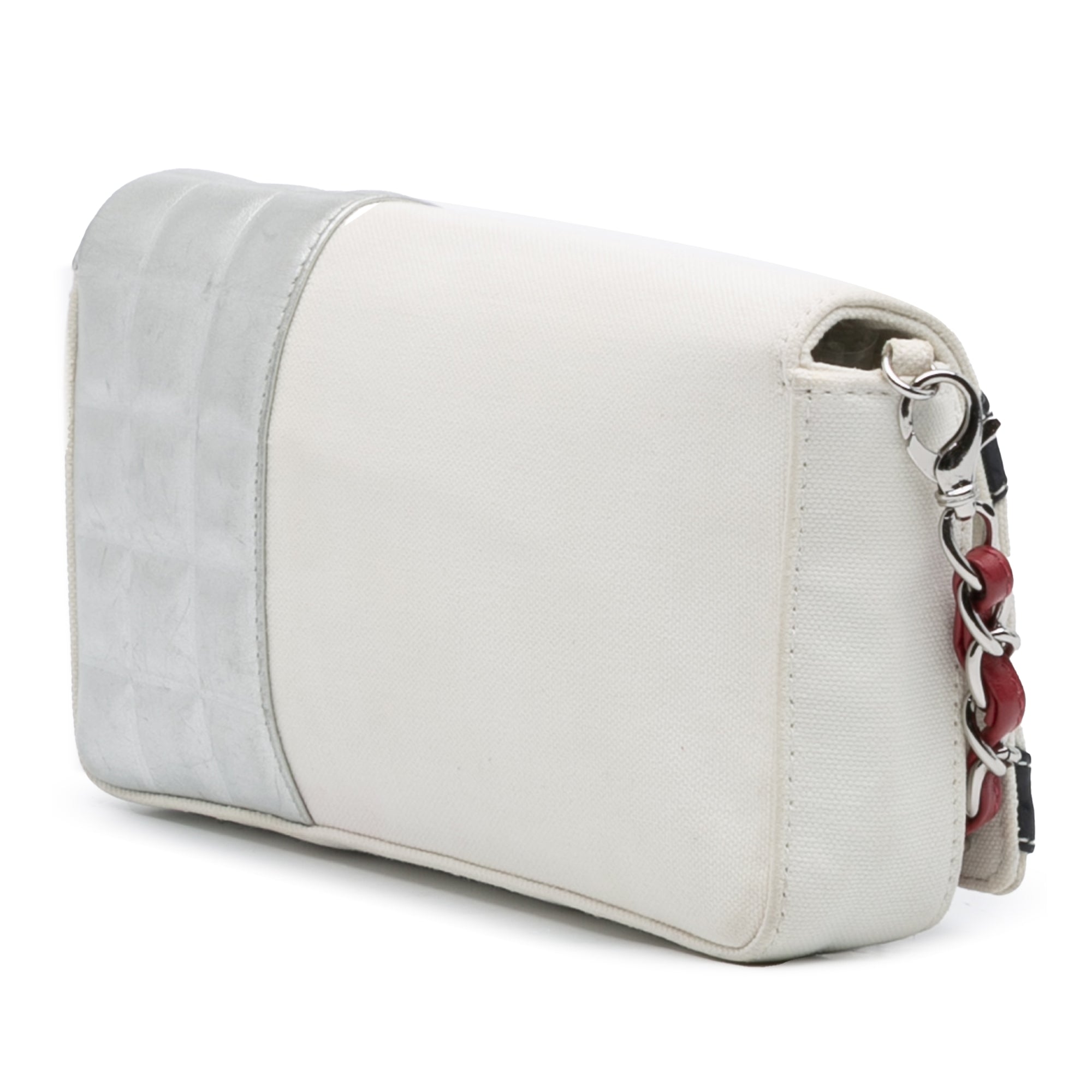 Chanel CC Canvas and Metallic Lambskin No. 5 Chain Flap - image 2