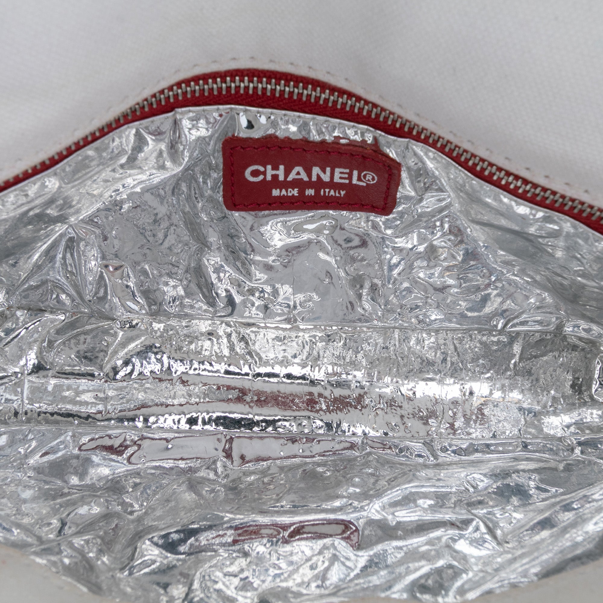 Chanel CC Canvas and Metallic Lambskin No. 5 Chain Flap - image 4