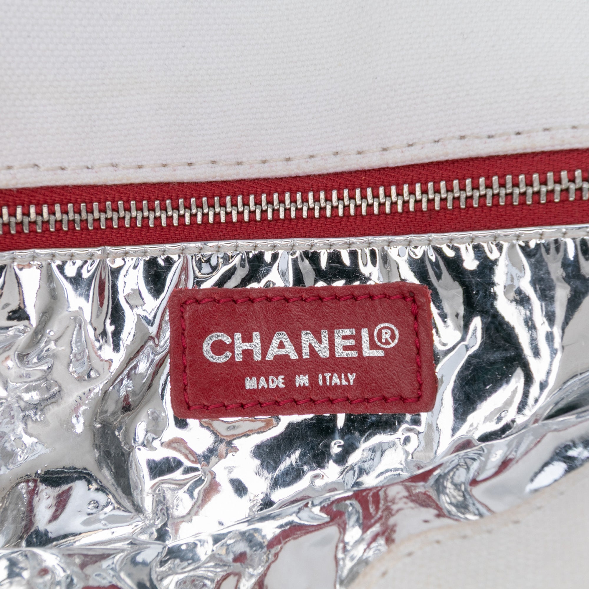 Chanel CC Canvas and Metallic Lambskin No. 5 Chain Flap - image 5