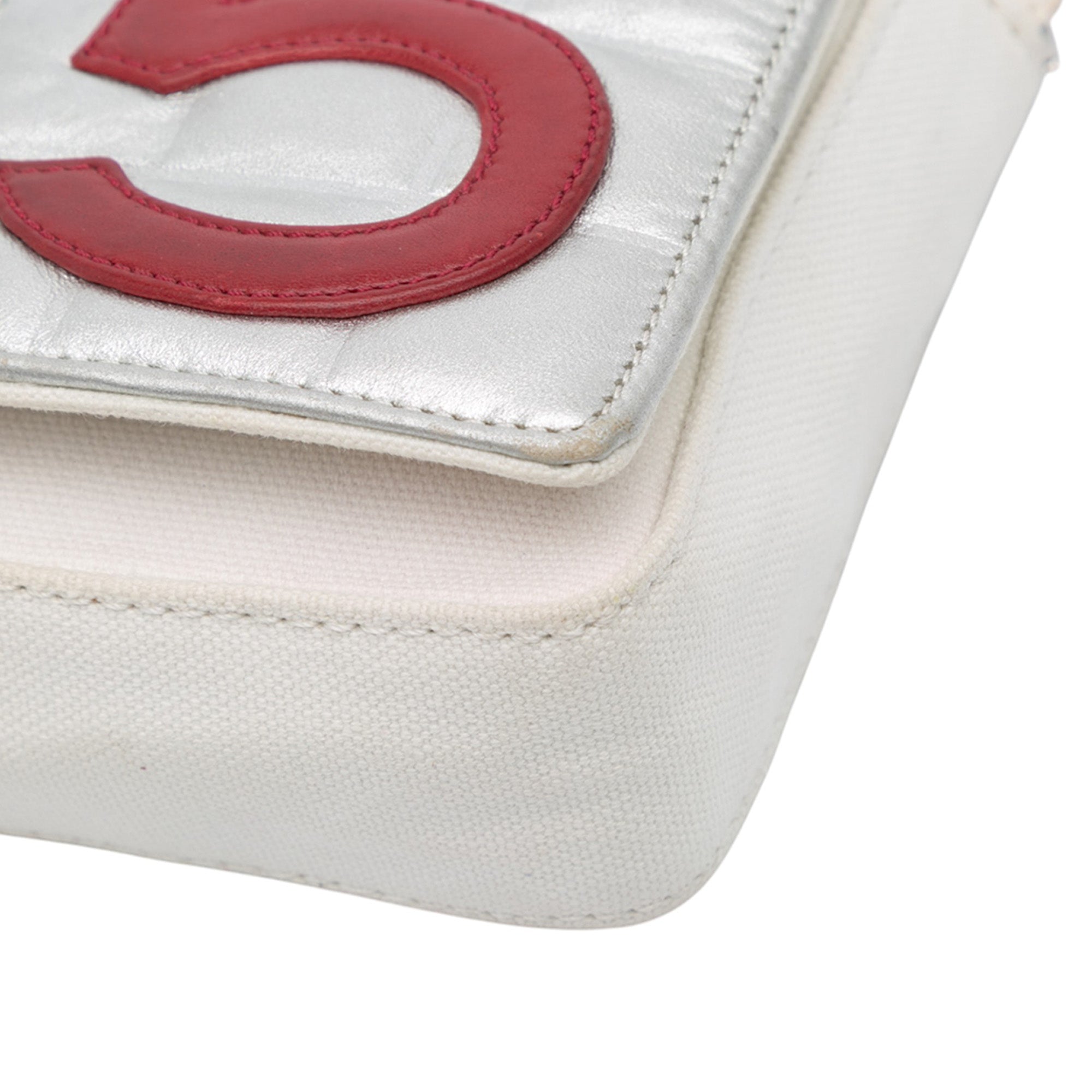 Chanel CC Canvas and Metallic Lambskin No. 5 Chain Flap - image 7