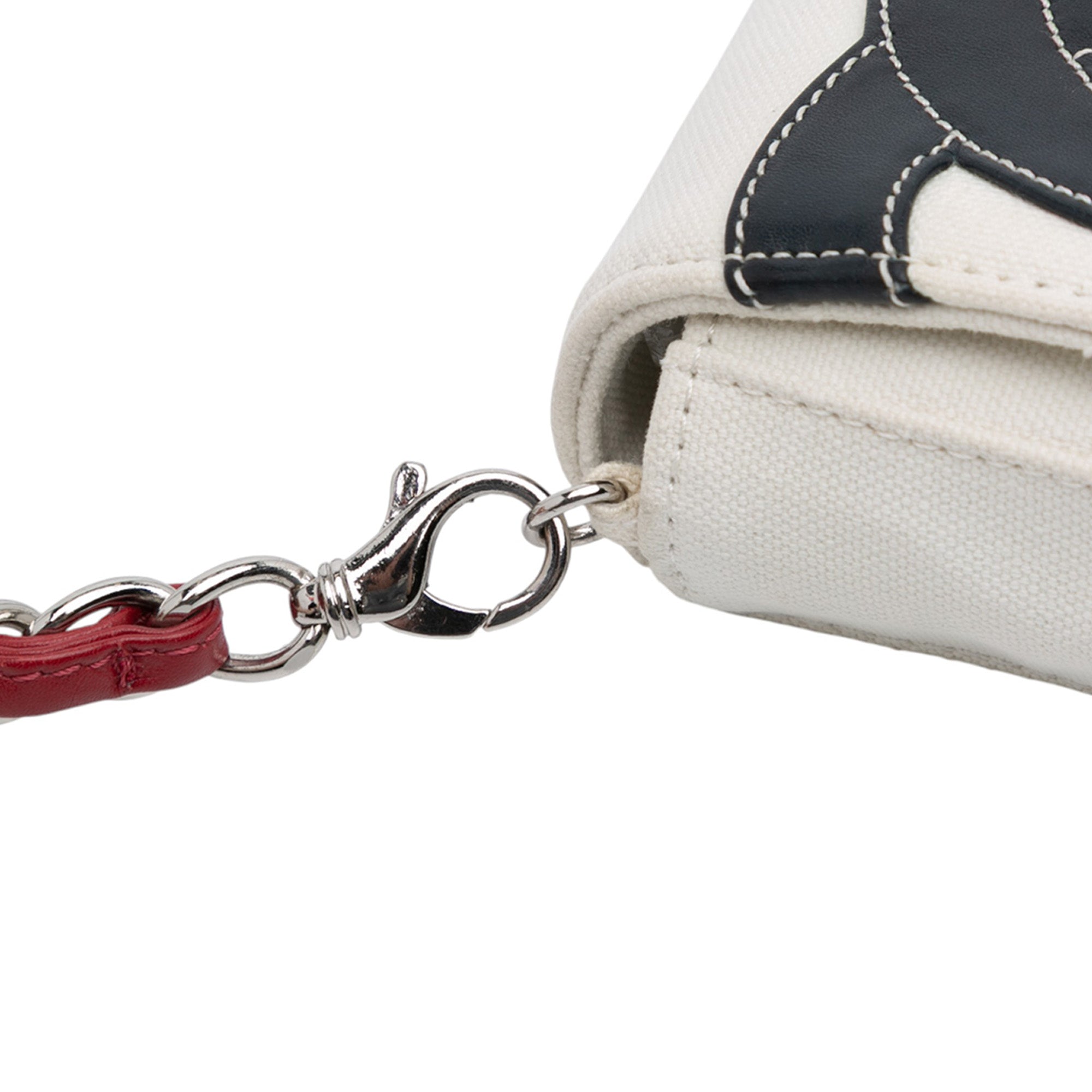 Chanel CC Canvas and Metallic Lambskin No. 5 Chain Flap - image 8