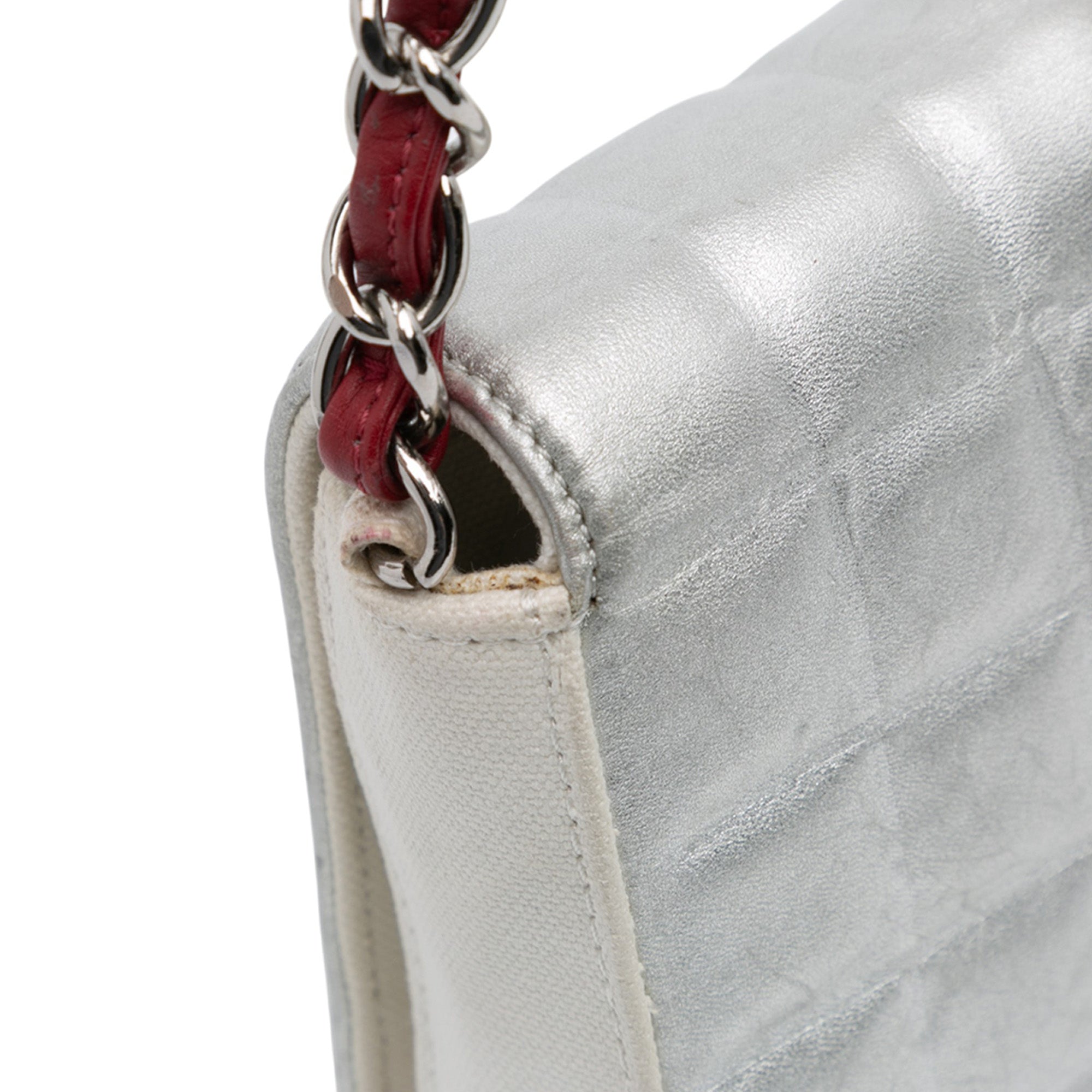 Chanel CC Canvas and Metallic Lambskin No. 5 Chain Flap - image 9