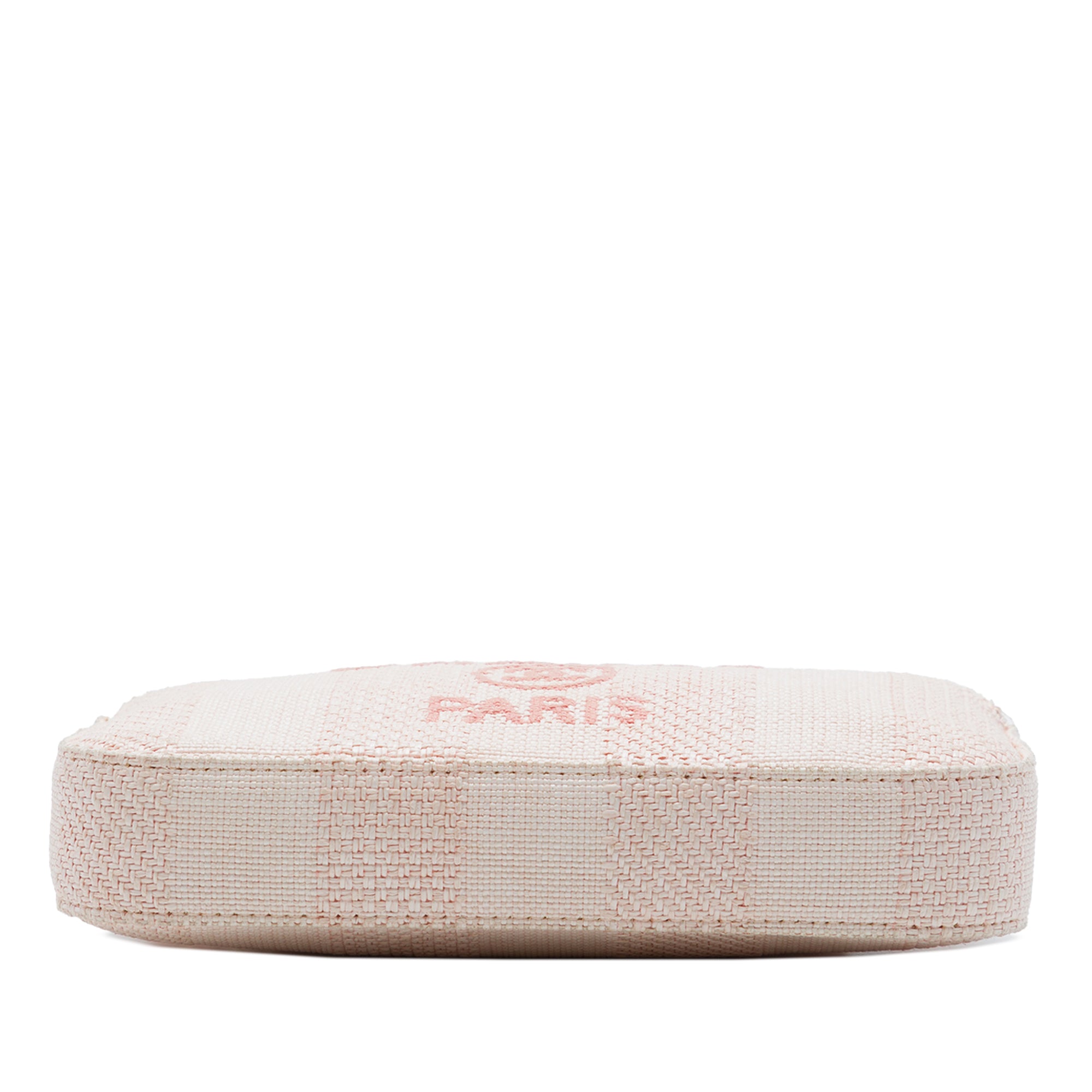 Chanel Raffia Deauville Double Zip Clutch with Chain - image 3
