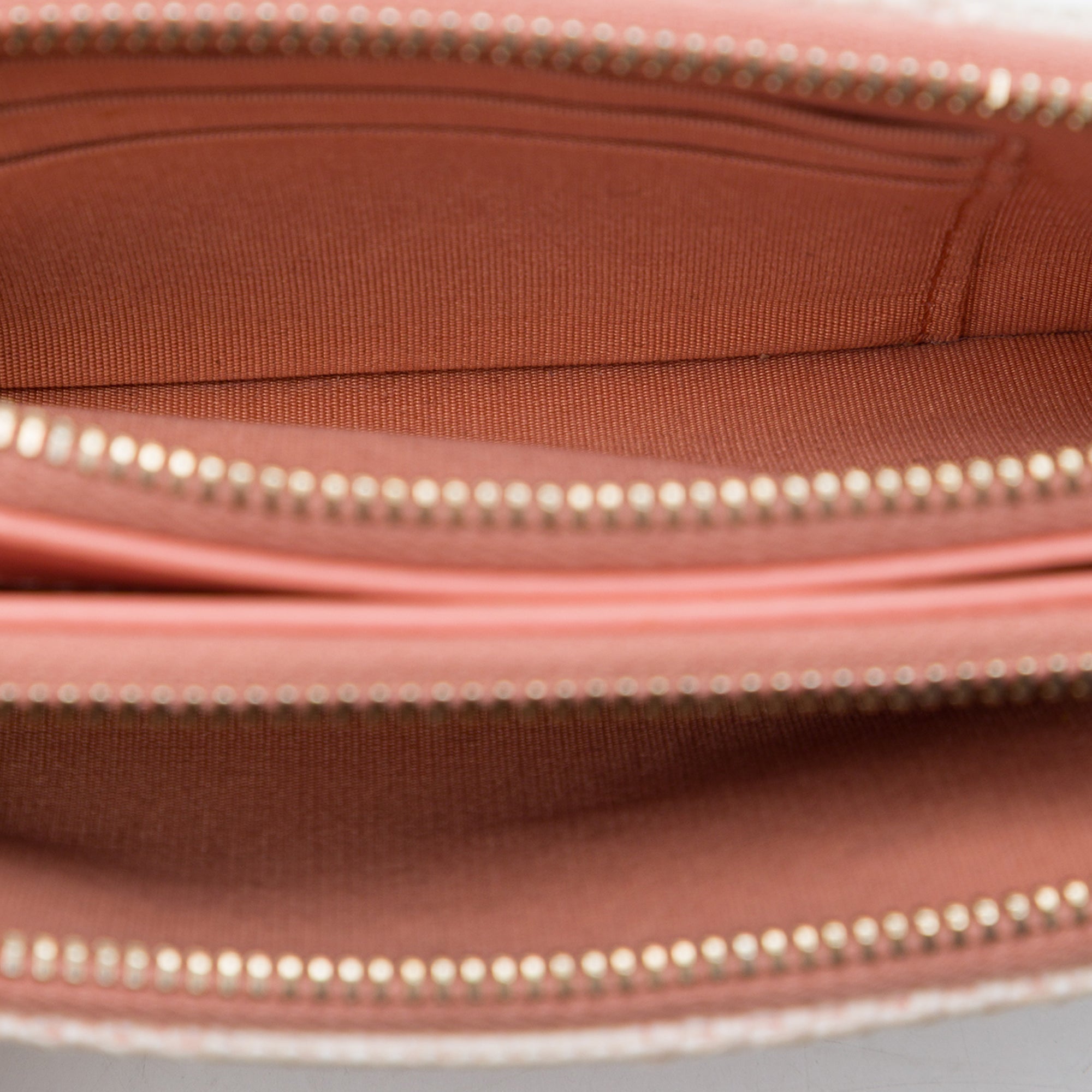 Chanel Raffia Deauville Double Zip Clutch with Chain - image 4