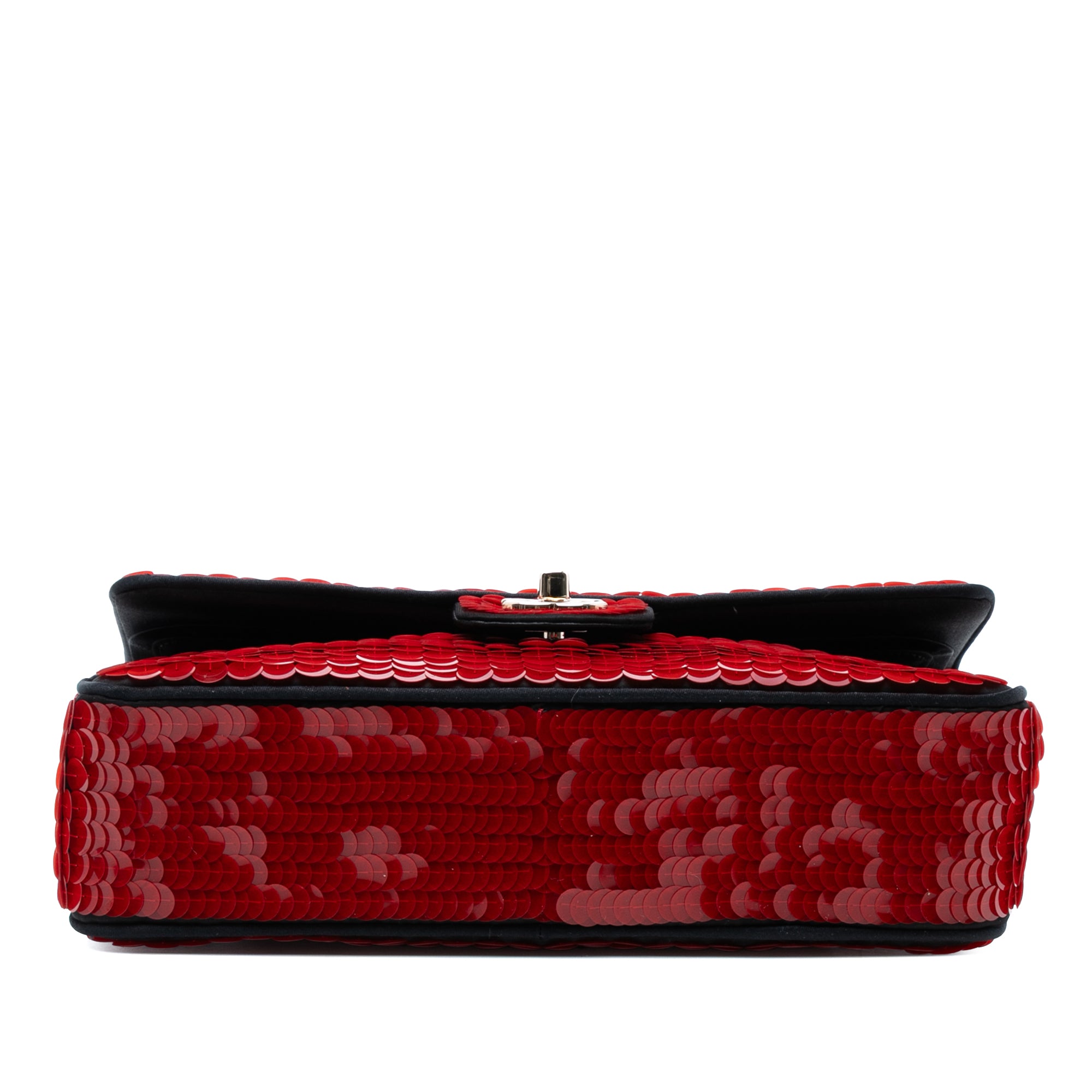Chanel Paris-Shanghai Medium Satin and Sequins Double Flap - image 3
