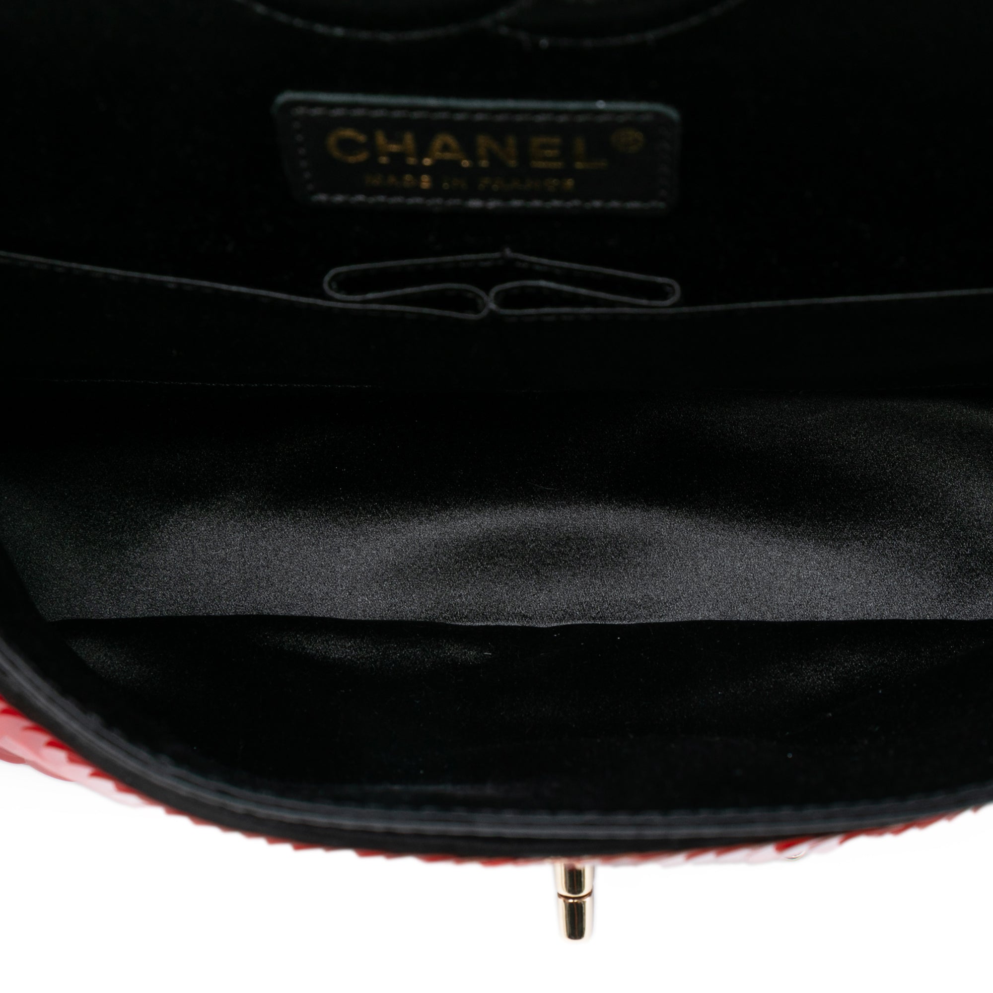 Chanel Paris-Shanghai Medium Satin and Sequins Double Flap - image 4