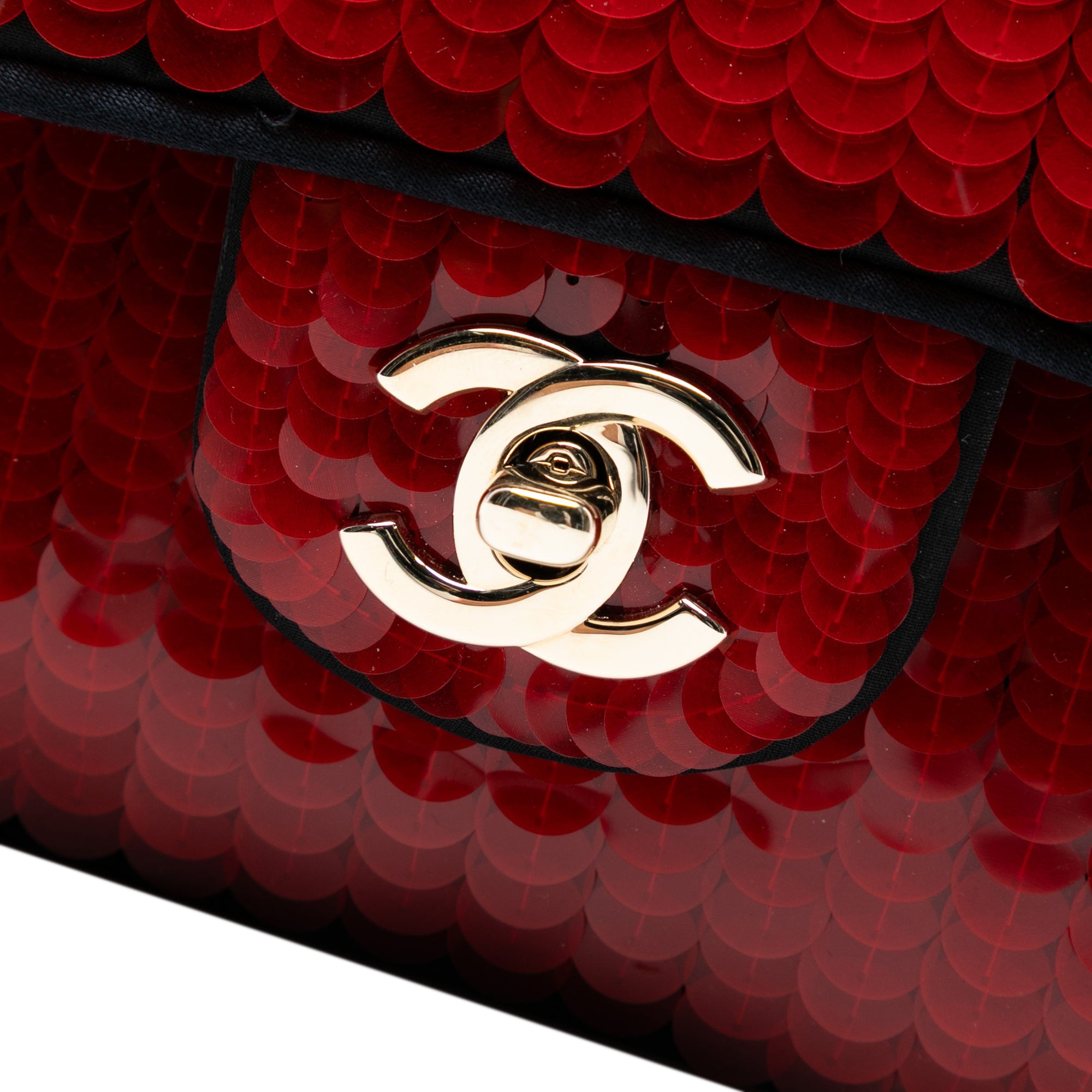 Chanel Paris-Shanghai Medium Satin and Sequins Double Flap - image 5