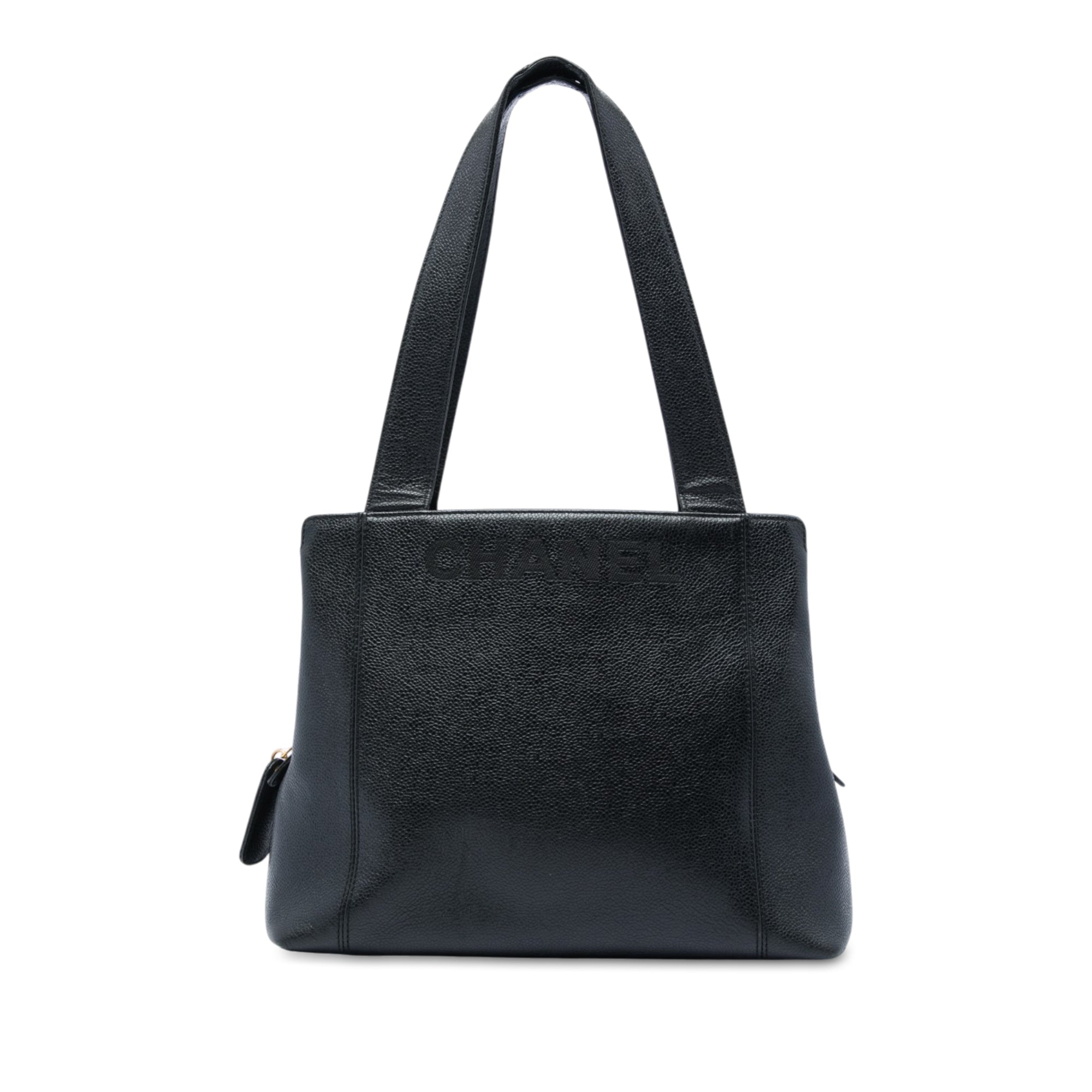 Chanel Caviar LAX Embroidered Logo Tote - image 1
