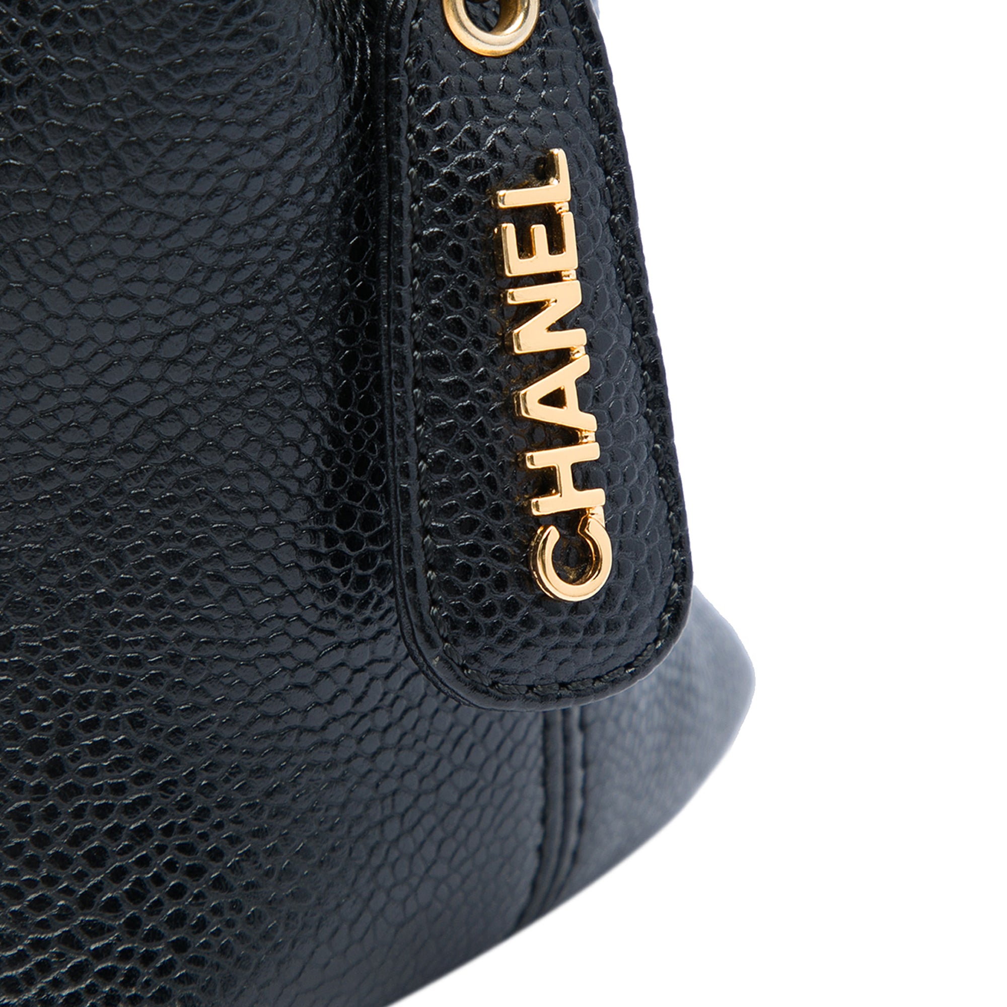 Chanel Caviar LAX Embroidered Logo Tote - image 5
