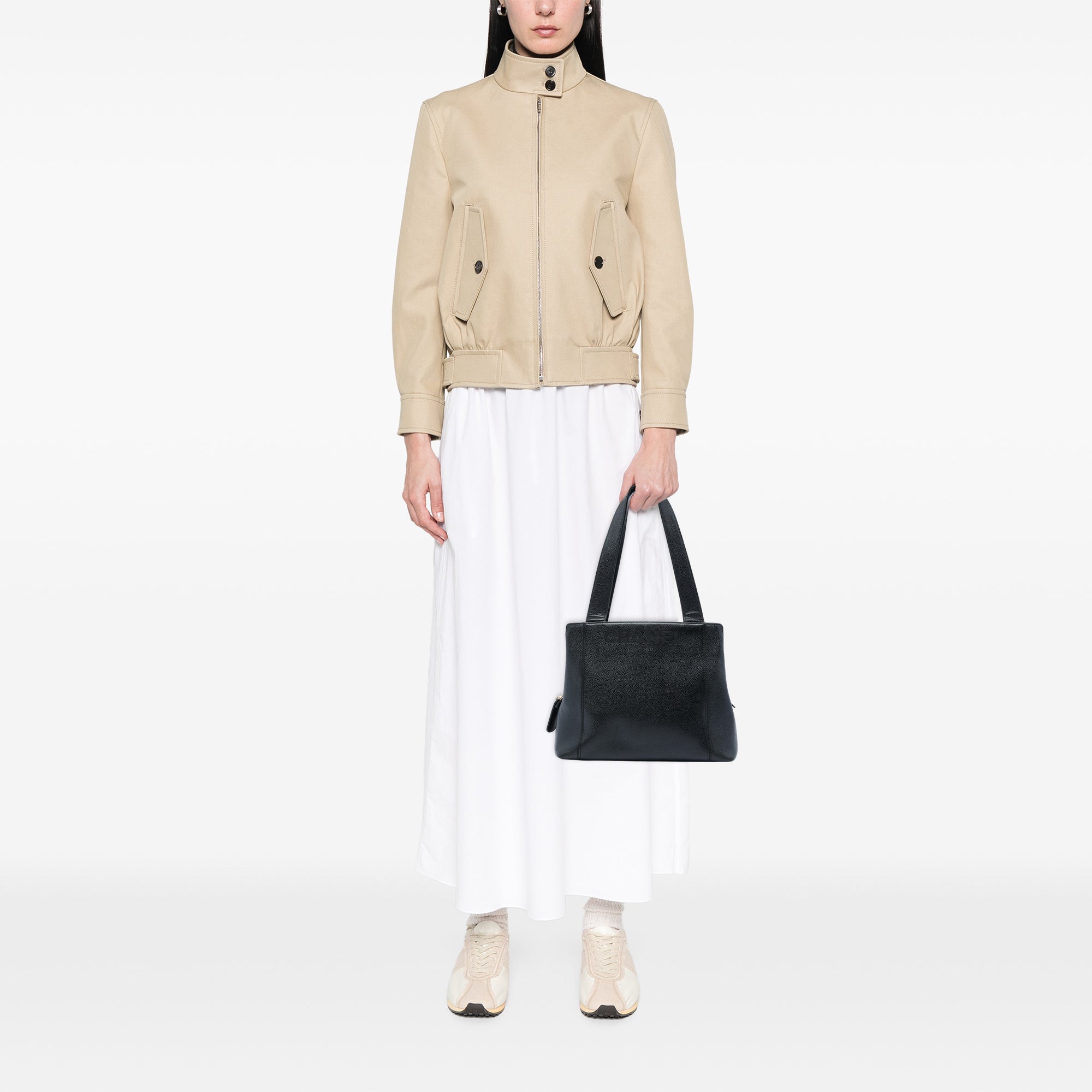 Chanel Caviar LAX Embroidered Logo Tote - image 6