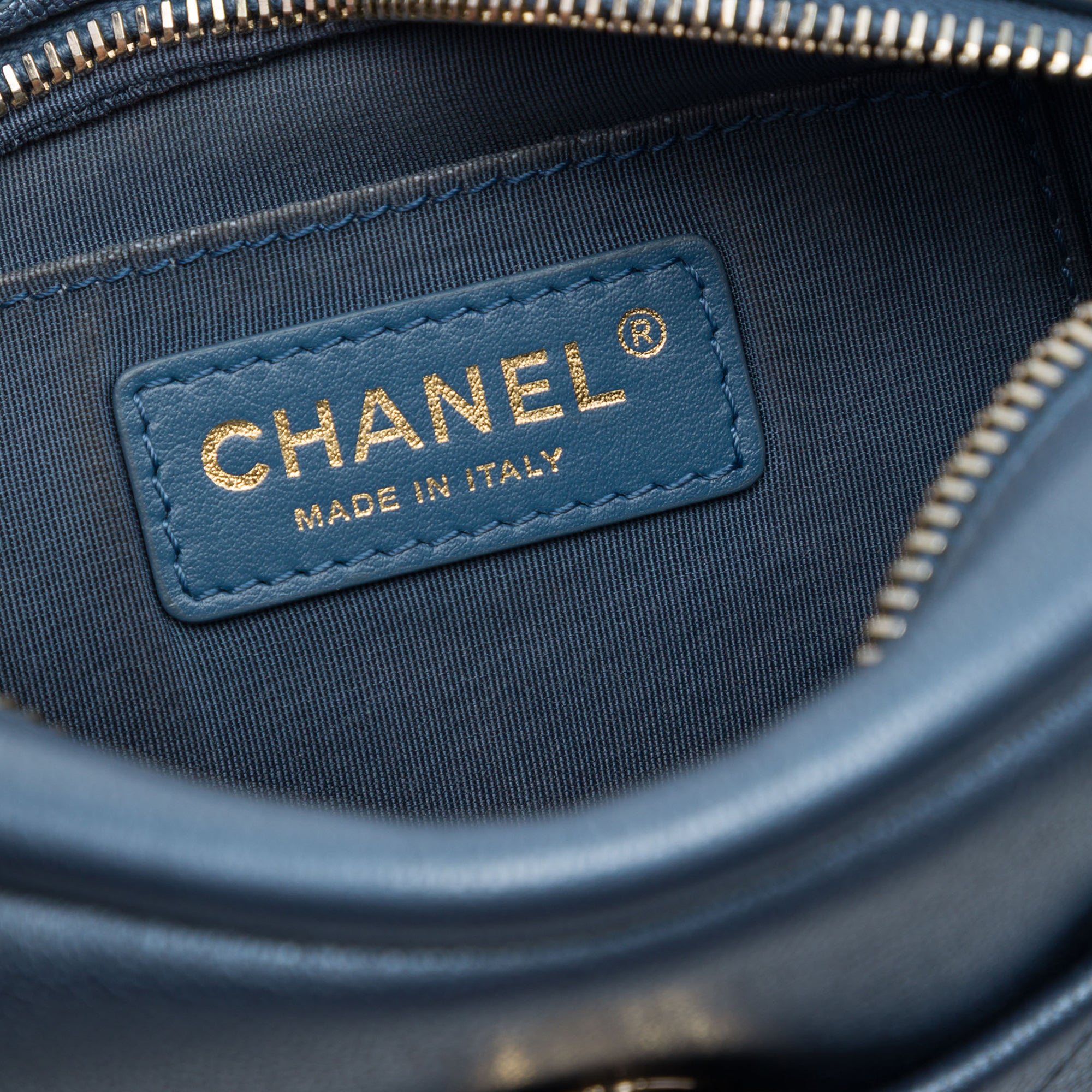 Chanel Small Quilted Metallic Goatskin Casual Trip Camera Bag - image 5