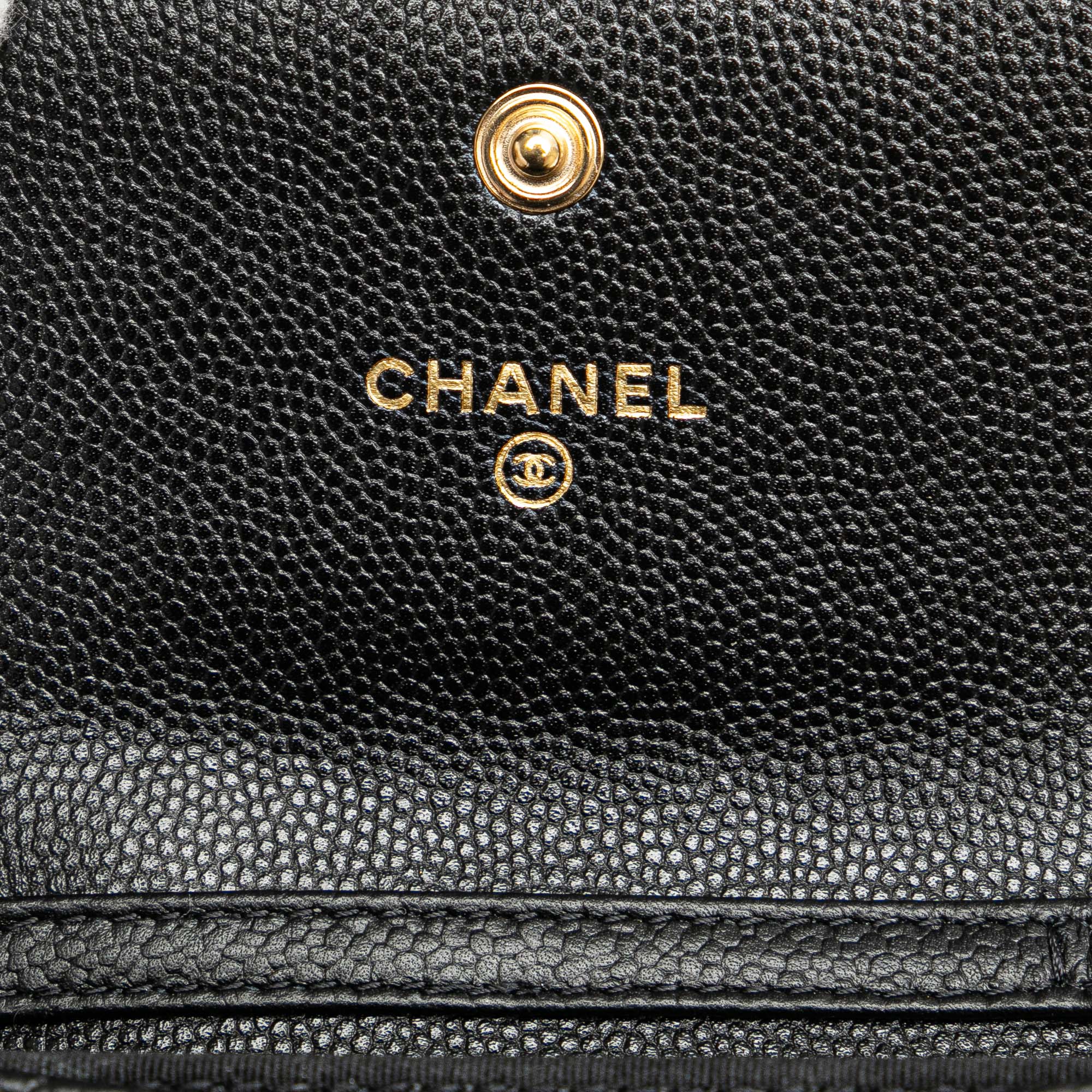 Chanel Quilted Caviar Boy Card Holder with Chain - image 5