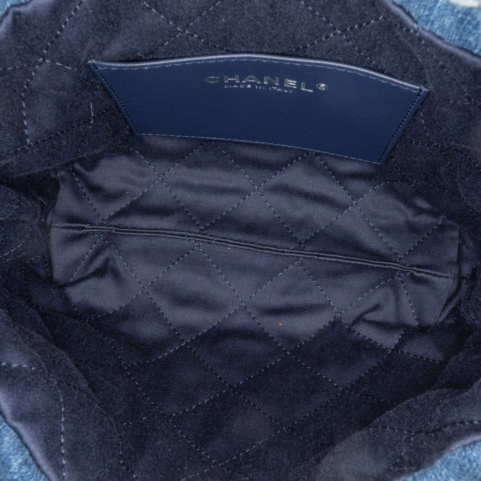 Chanel Mini Denim Stitched 22 Handbag